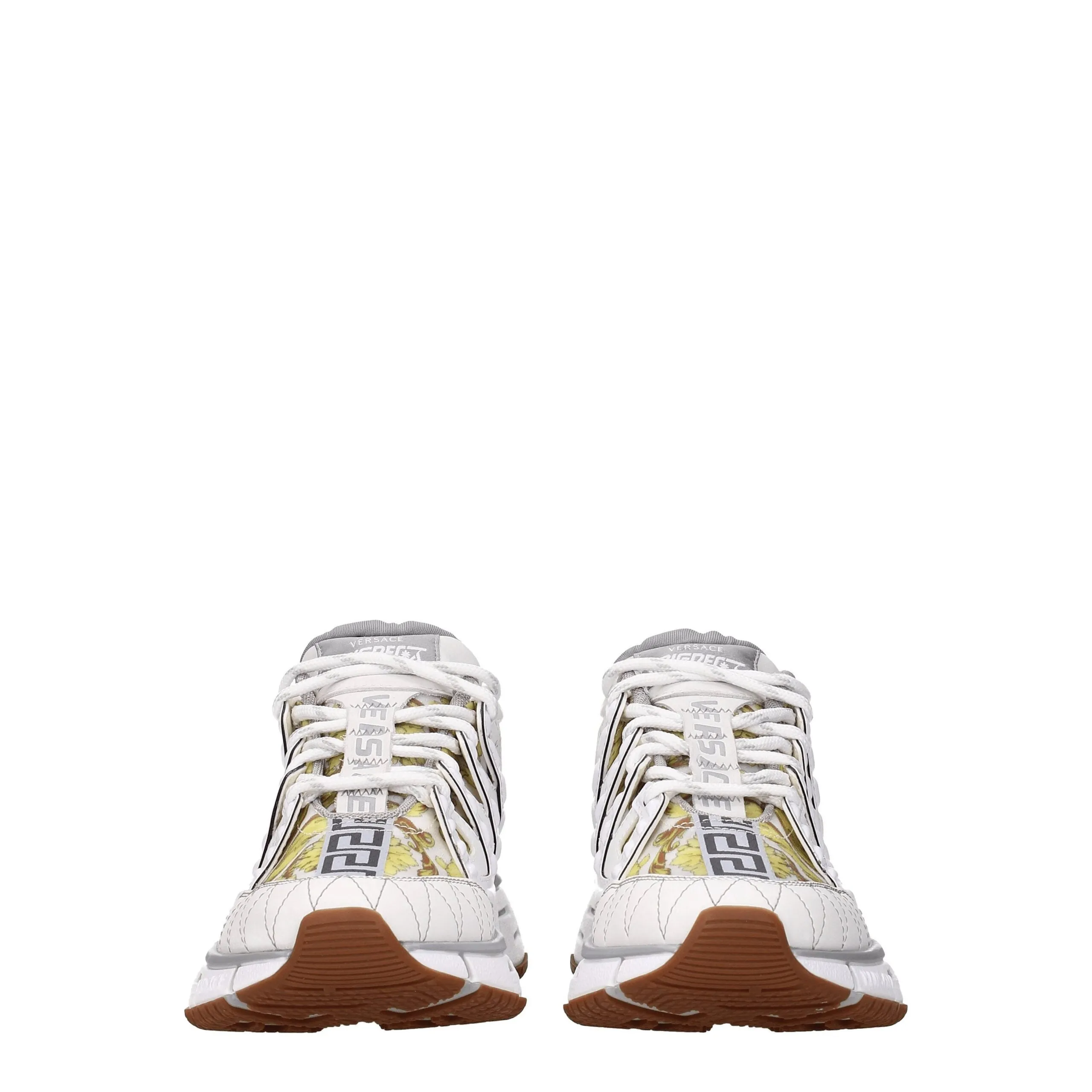 Versace White Leather Athletic Sneakers sold by Siebentaschen product image thumbnail 3
