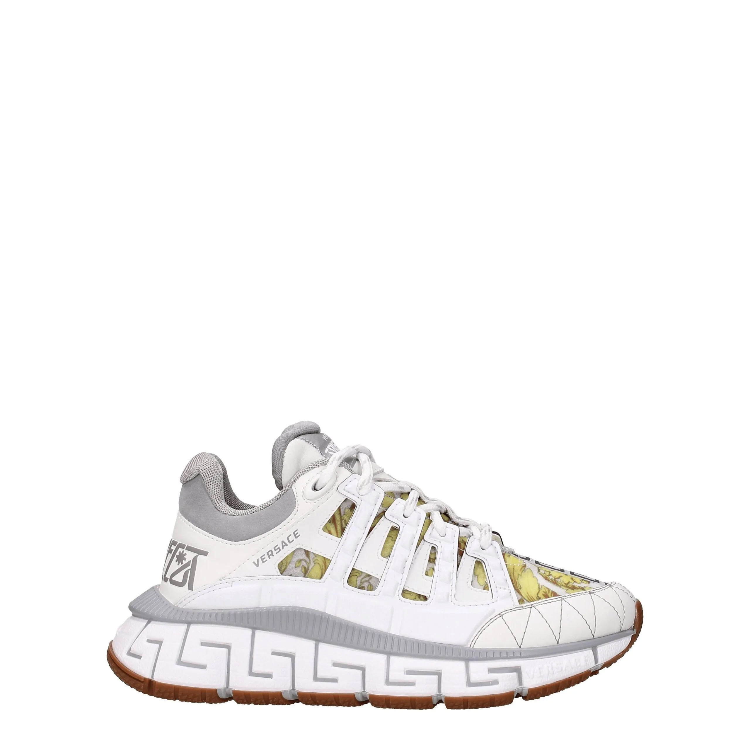 Versace White Leather Athletic Sneakers sold by Siebentaschen