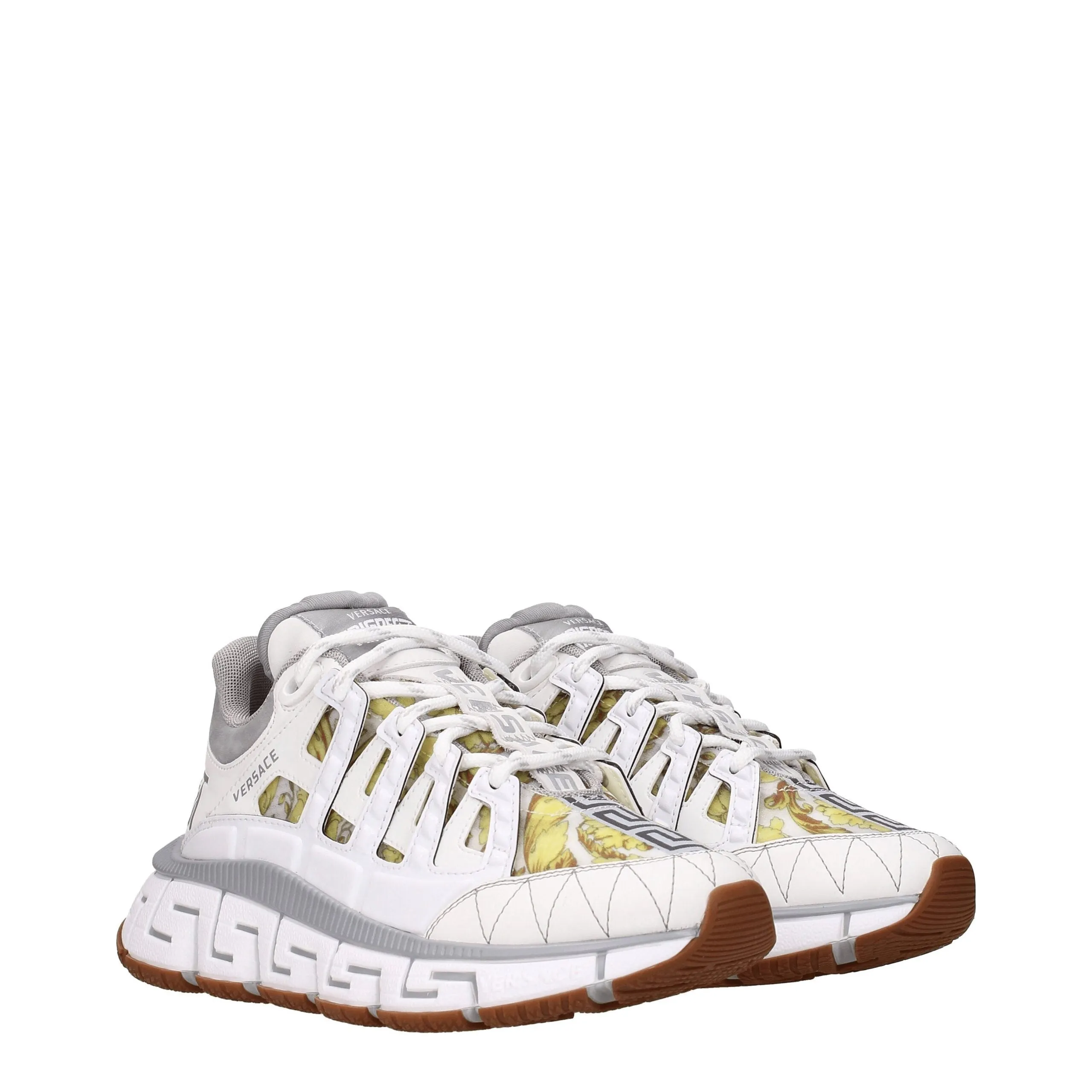 Versace White Leather Athletic Sneakers sold by Siebentaschen product image thumbnail 2