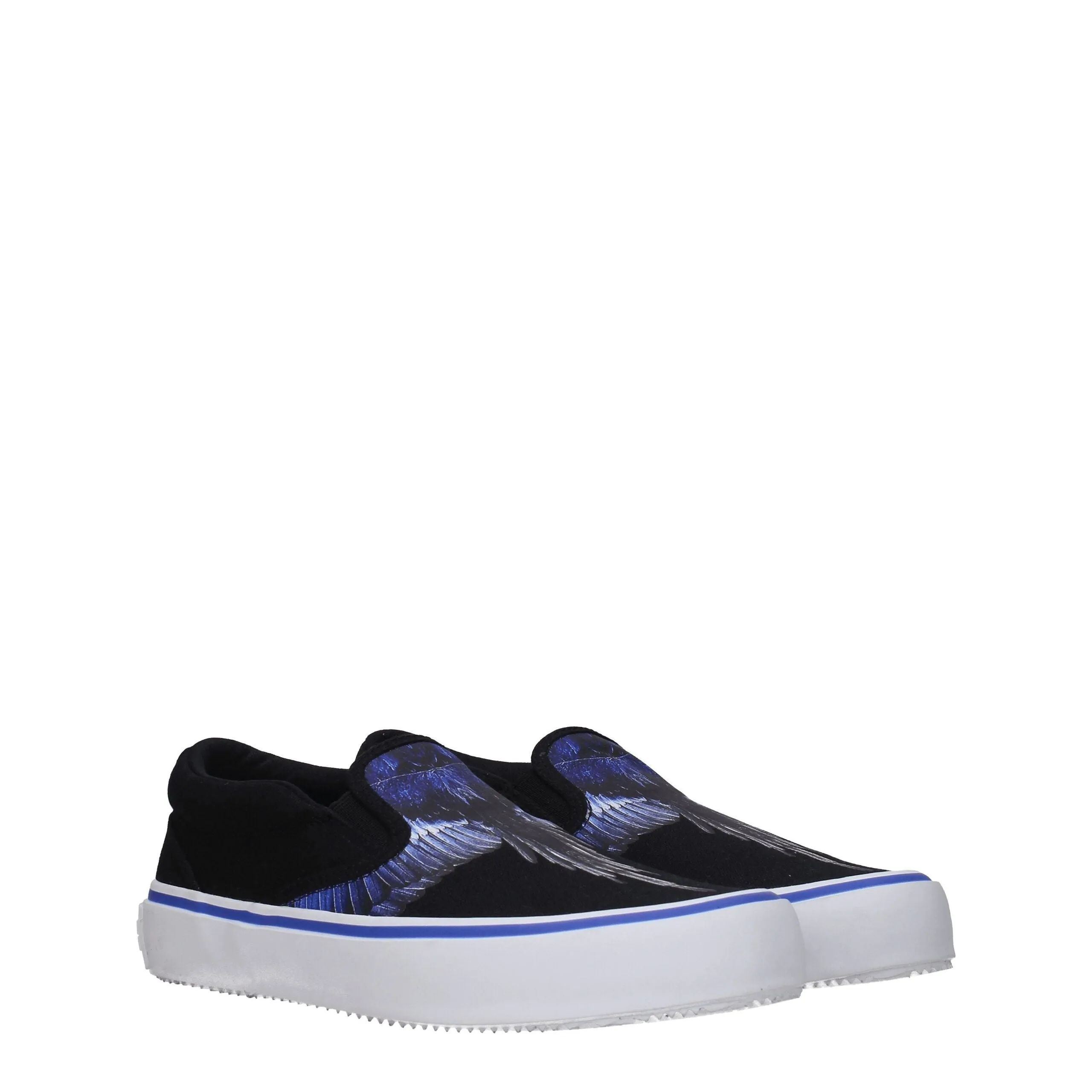 Marcelo Burlon Black Fabric Slip-On Loafers sold by Siebentaschen product image thumbnail 2