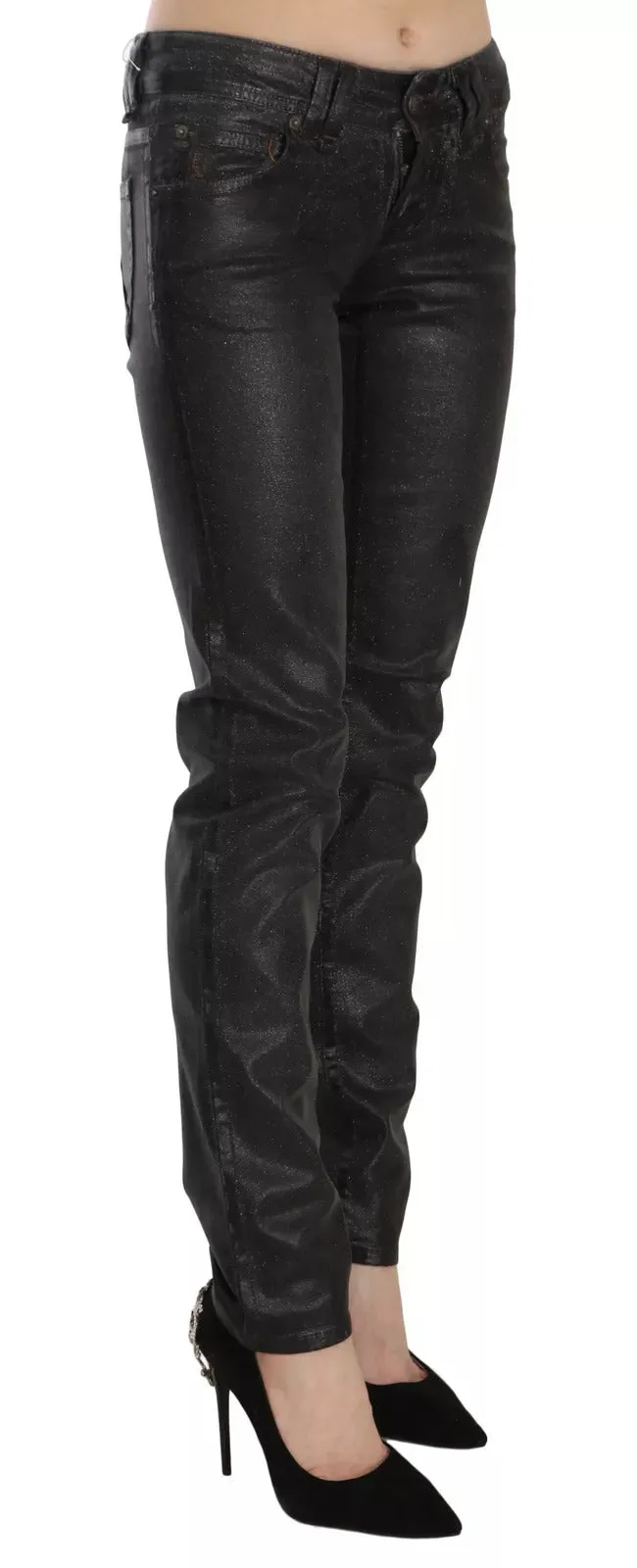 John Galliano Black Washed Low Waist Regular Leg Denim Pants sold by Siebentaschen product image thumbnail 3