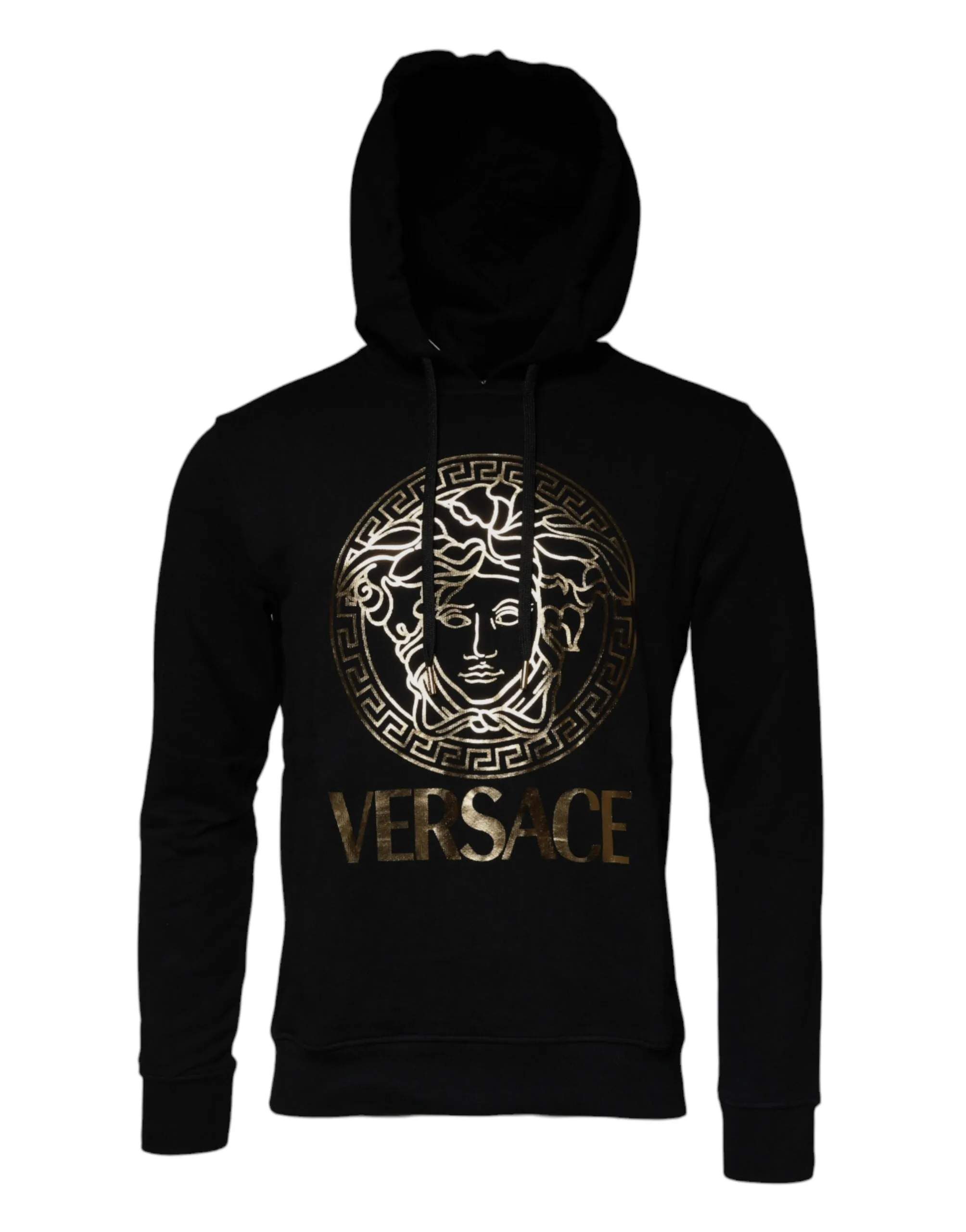 Versace Black Medusa Cotton Hoodie Pullover Sweatshirt Sweater sold by Siebentaschen product image thumbnail 2