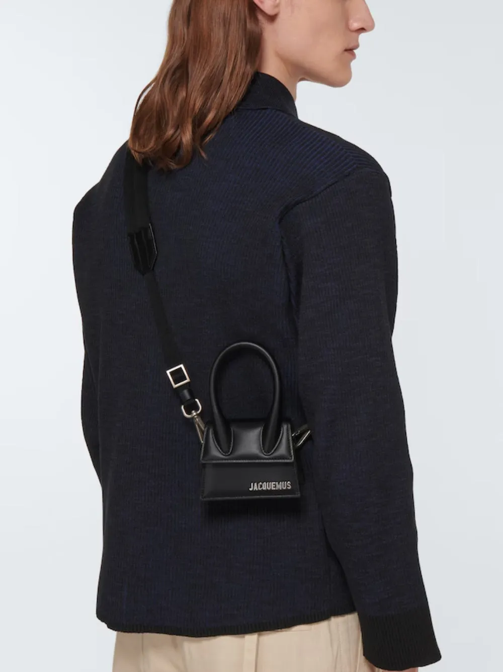 Jacquemus Black Le Chiquito Homme Crossbody Bag sold by Siebentaschen product image thumbnail 2