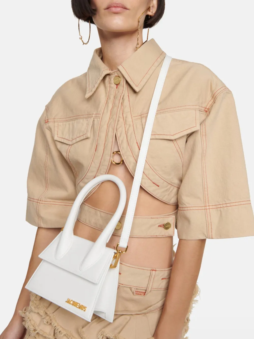 Jacquemus White Le Chiquito Moyen Bag sold by Siebentaschen product image thumbnail 2
