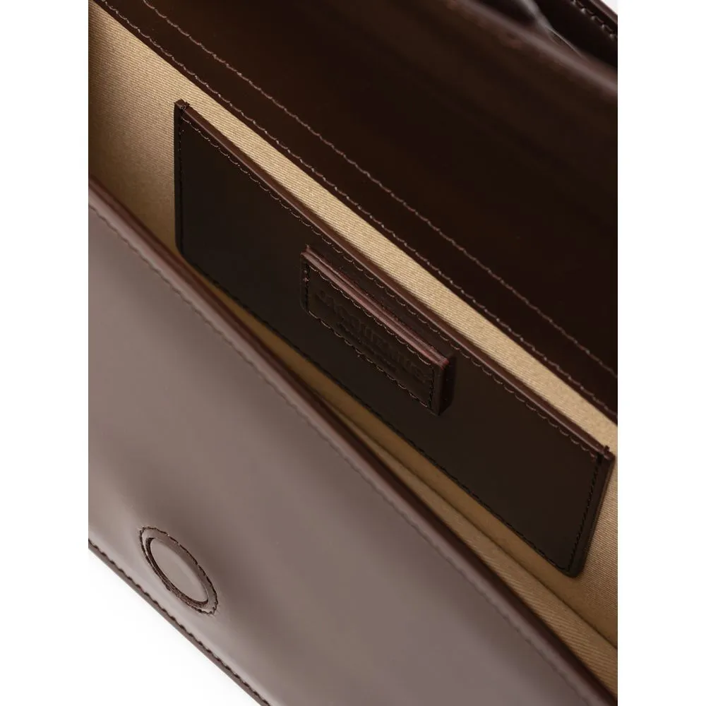 Jacquemus Brown Leather Le Grand Bambino Handbag sold by Siebentaschen product image thumbnail 5