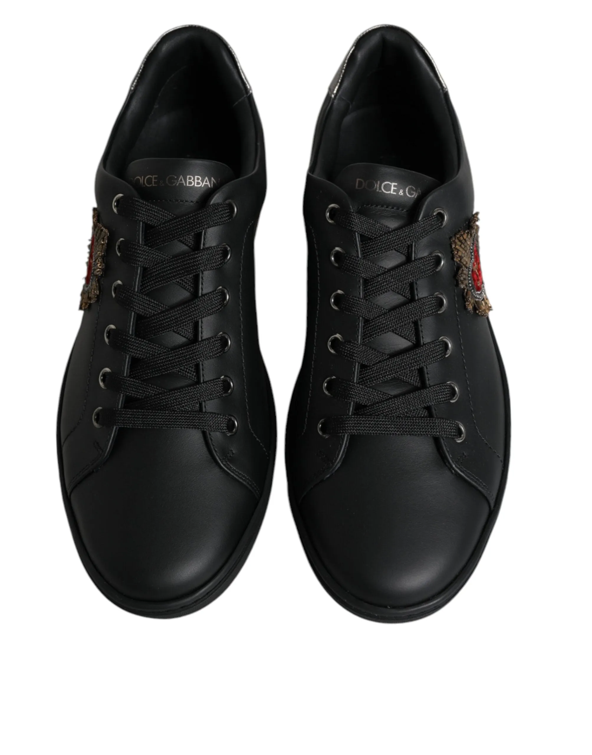 Dolce & Gabbana Black London Sacred Heart Men Sneakers Shoes sold by Siebentaschen product image thumbnail 3