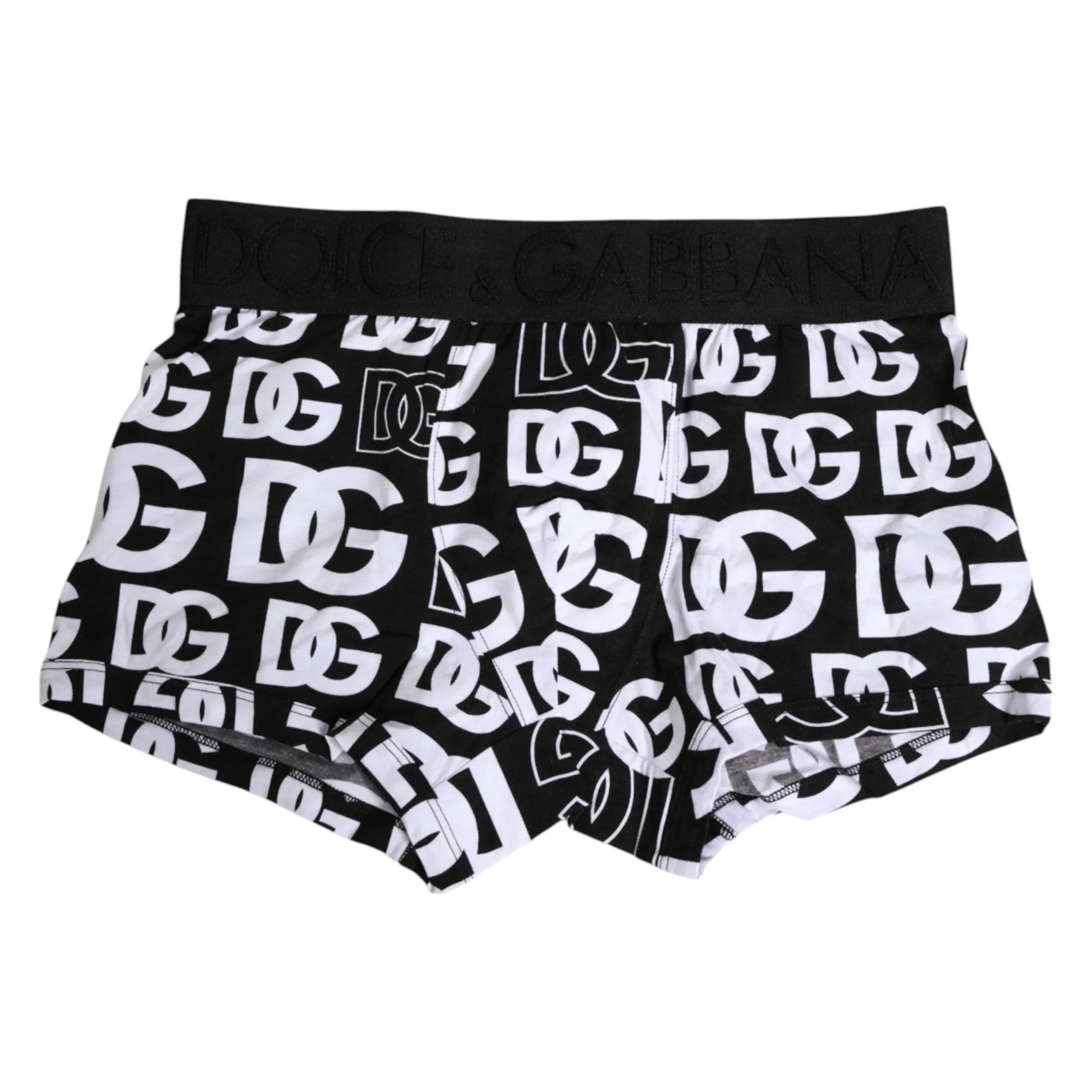 Dolce & Gabbana Black Cotton Logo Regular Men Boxer Underwear sold by Siebentaschen product image thumbnail 5