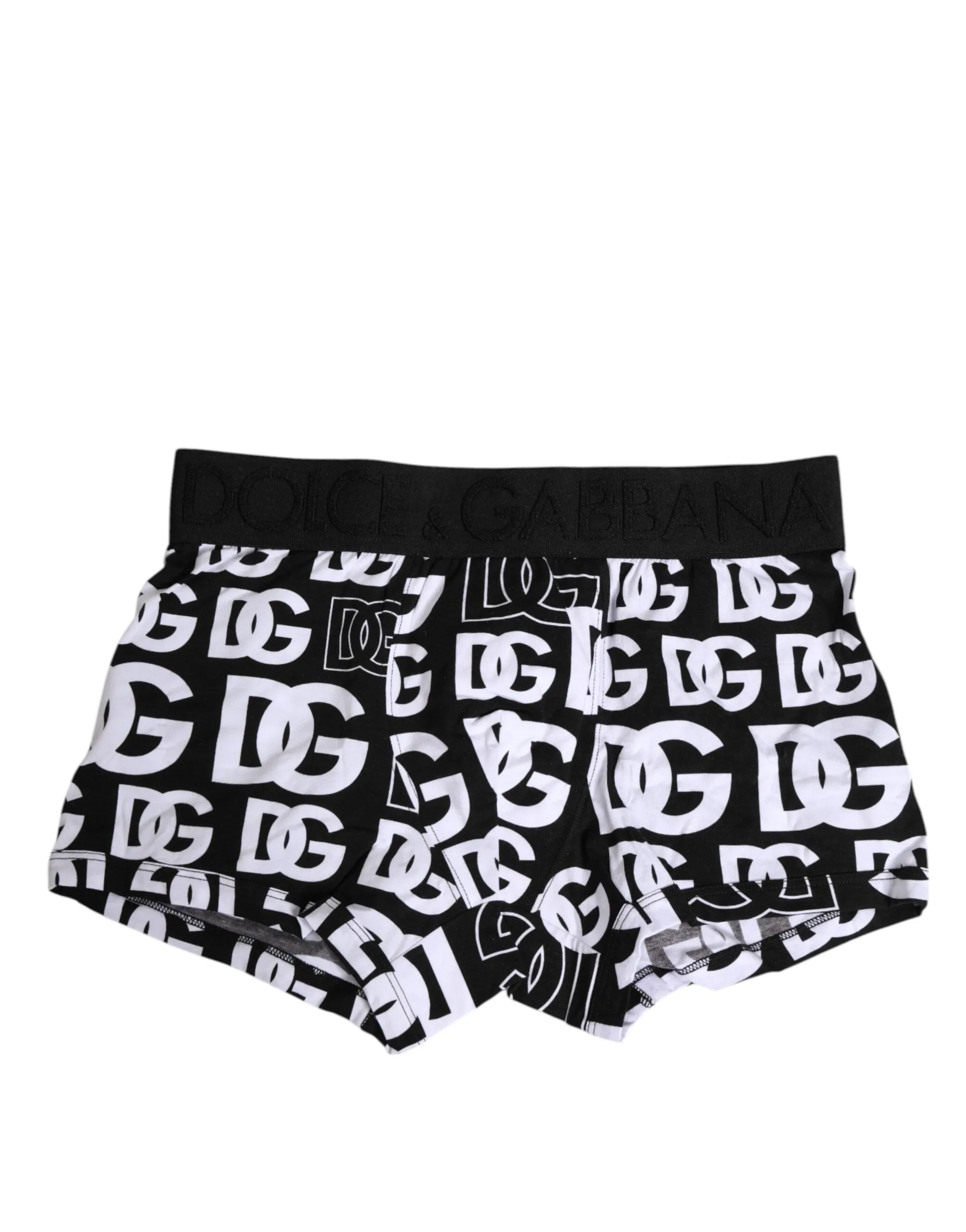 Dolce & Gabbana Black Cotton Logo Regular Men Boxer Underwear sold by Siebentaschen product image thumbnail 2