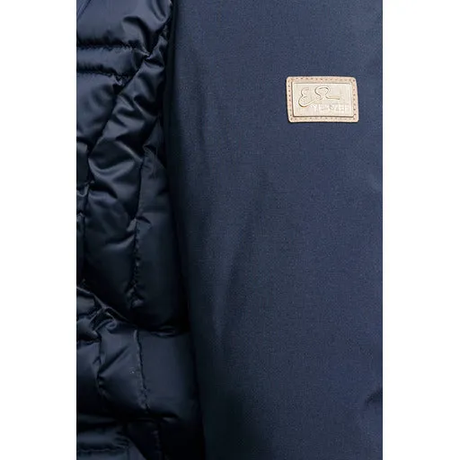 Yes Zee Blue Polyester Women's Jacket With Drawstring Hood sold by Siebentaschen product image thumbnail 5