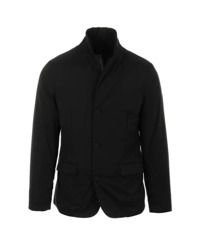 People Of Shibuya Hoshi Black Quilted Insulated Jacket sold by Siebentaschen