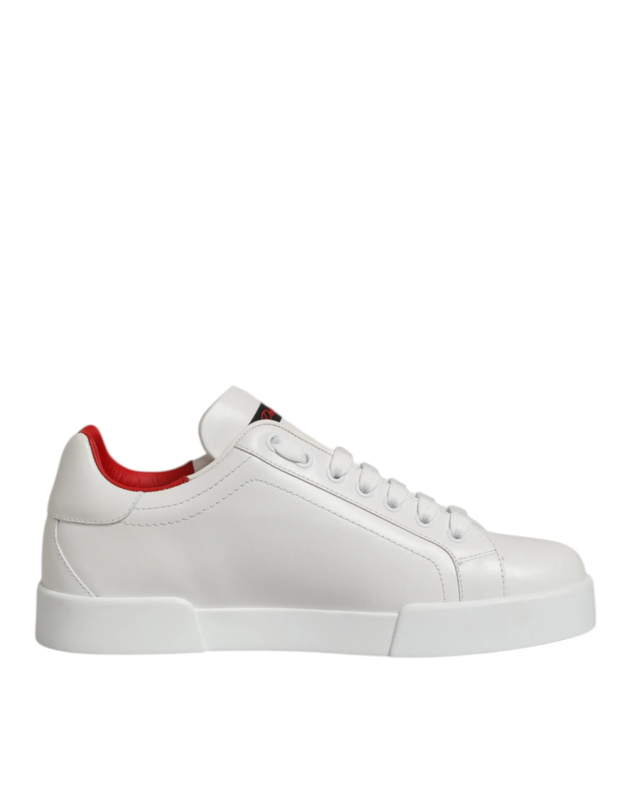 Dolce & Gabbana White Leather Lace Up Low Top Sneakers Shoes sold by Siebentaschen product image thumbnail 2