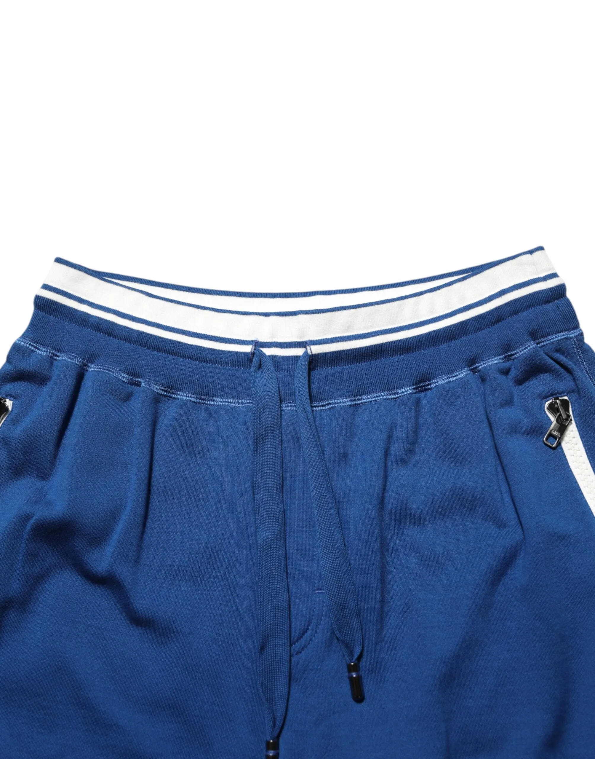 Dolce & Gabbana Blue Cotton Blend Bermuda Sweatpants Shorts sold by Siebentaschen product image thumbnail 5