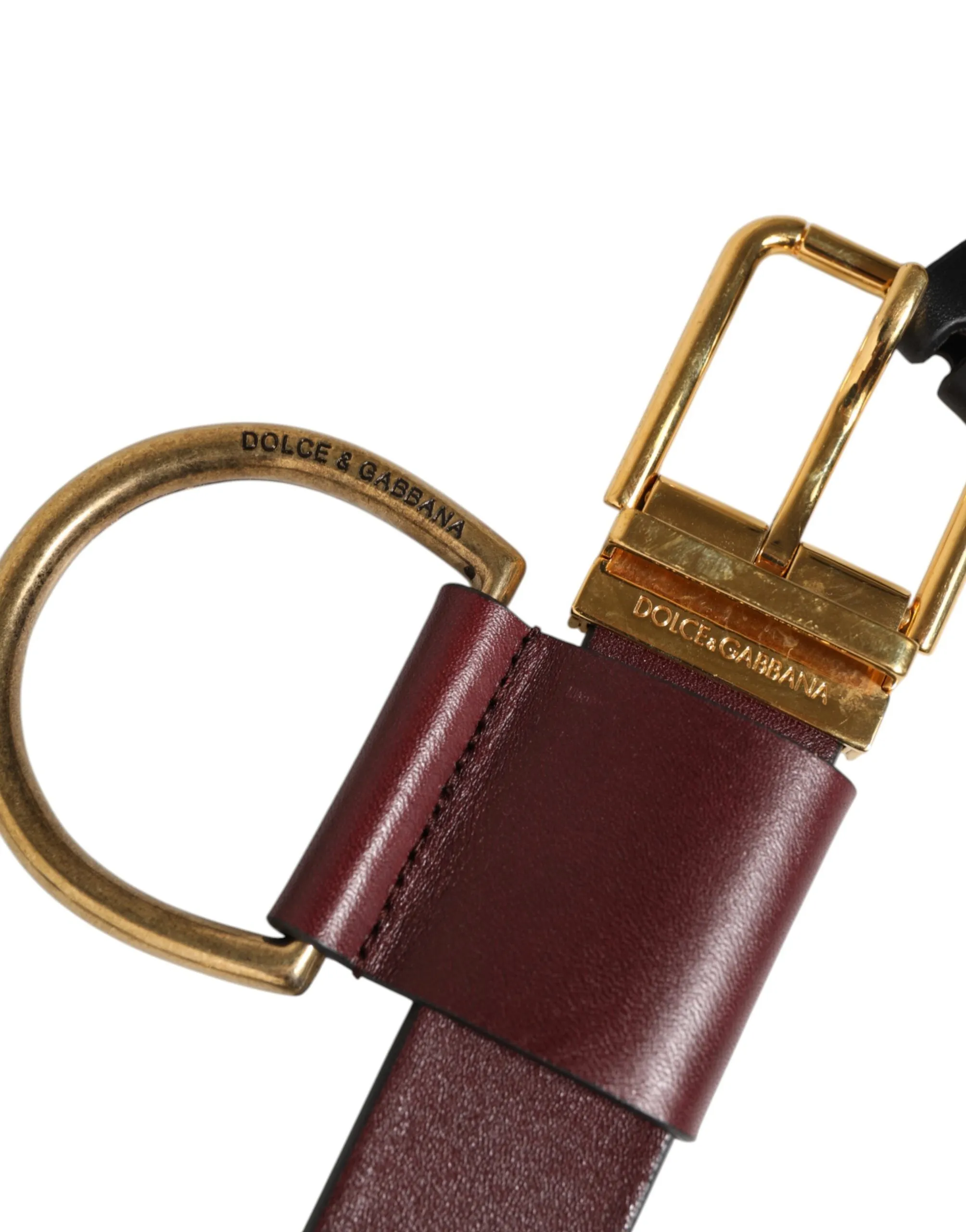 Dolce & Gabbana Brown Key Ring Clip Attachments Buckle Belt sold by Siebentaschen product image thumbnail 4