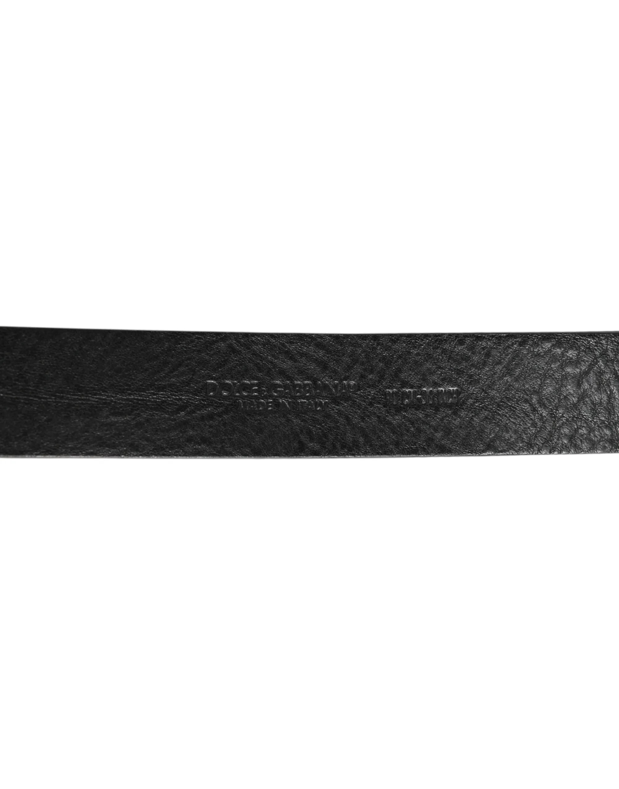 Dolce & Gabbana Black Leather Classic Metal Logo Buckle Belt sold by Siebentaschen product image thumbnail 4