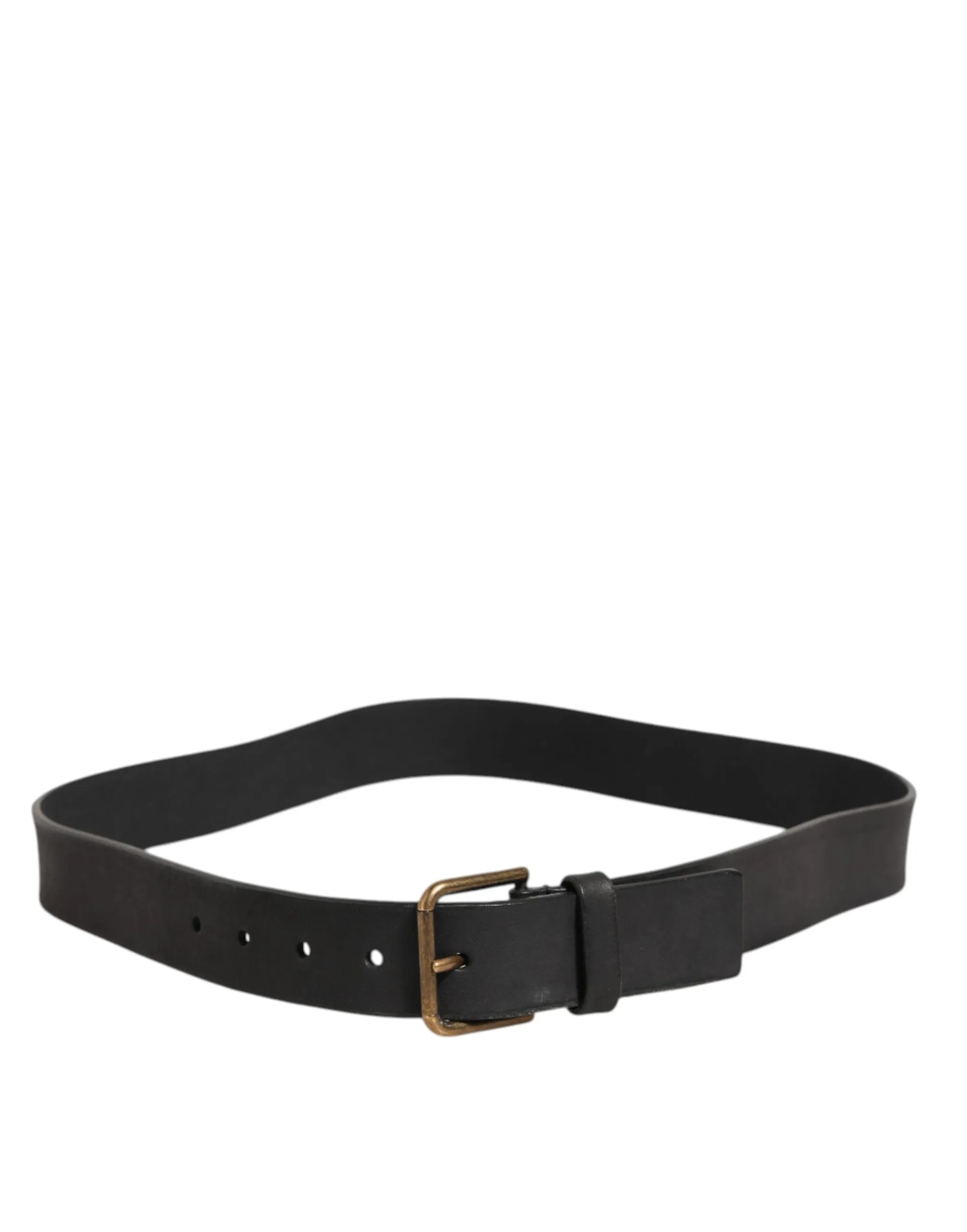 Dolce & Gabbana Black Leather Metal Buckle Classic Men Belt sold by Siebentaschen product image thumbnail 5
