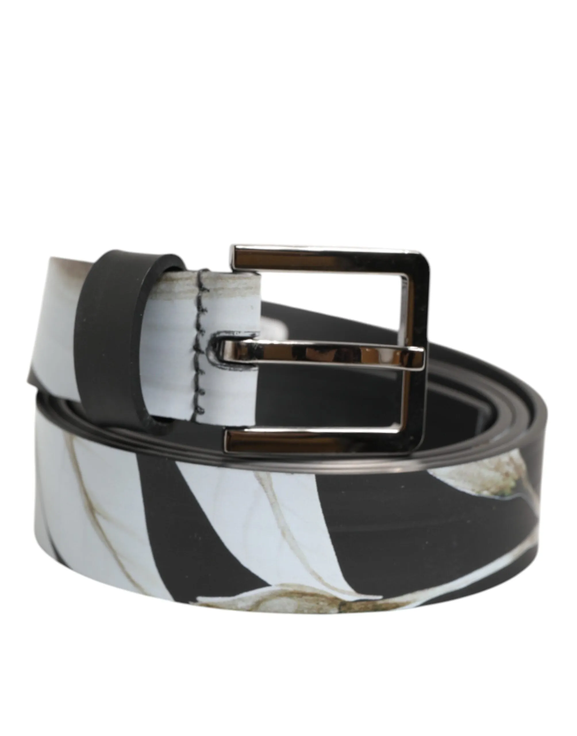 Dolce & Gabbana Multicolor PVC Floral Silver Buckle Men Belt sold by Siebentaschen product image thumbnail 2