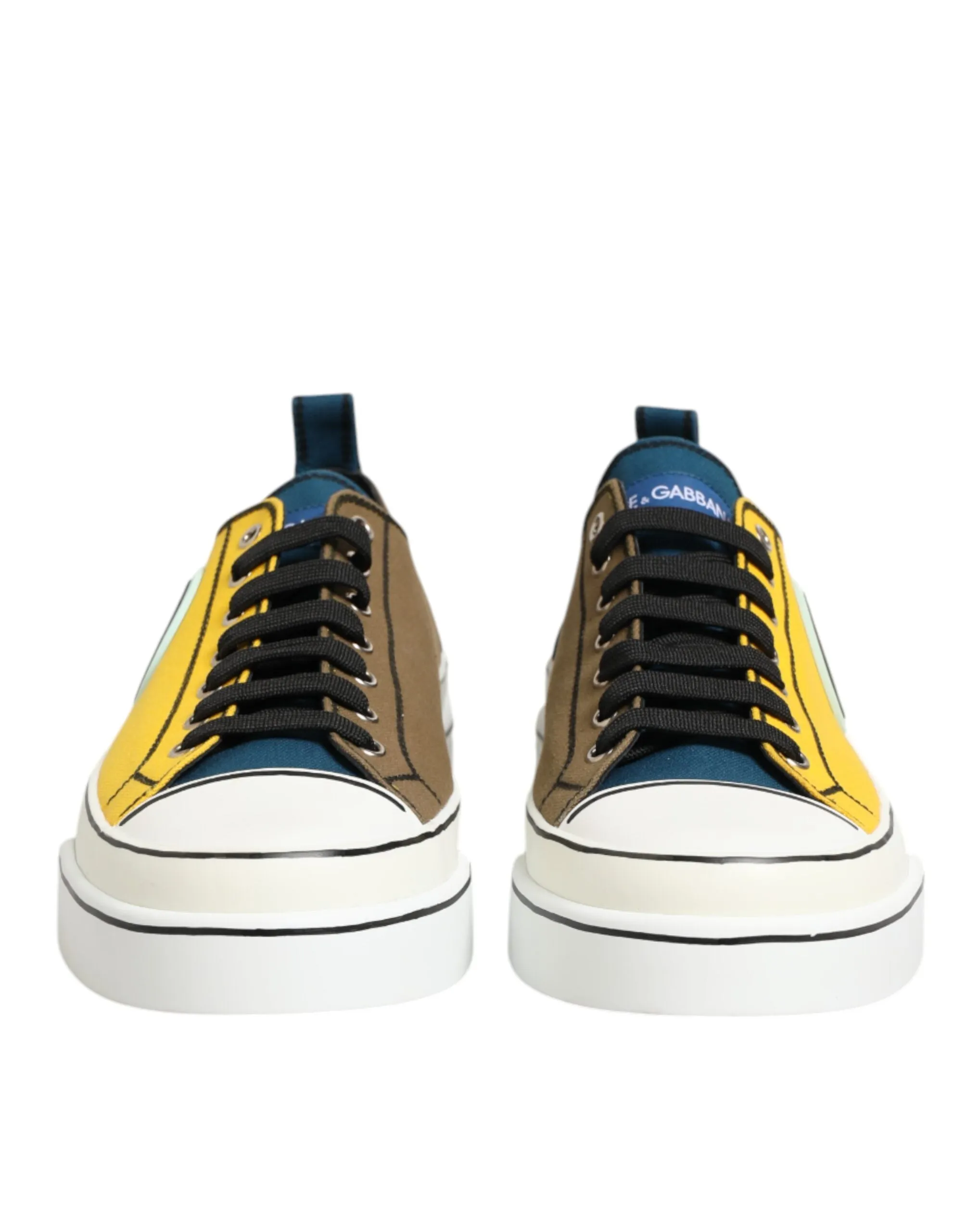 Dolce & Gabbana Multicolor Cotton Logo Low Top Sneakers Shoes sold by Siebentaschen product image thumbnail 2