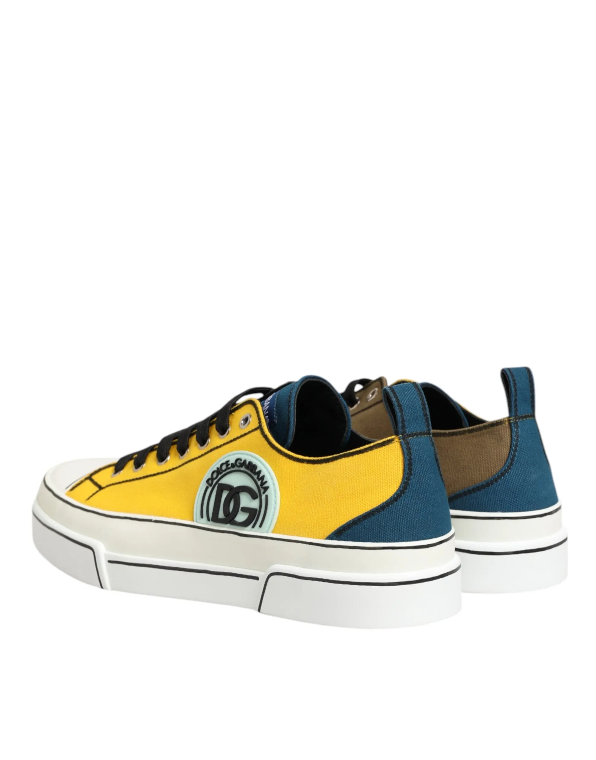 Dolce & Gabbana Multicolor Cotton Logo Low Top Sneakers Shoes sold by Siebentaschen product image thumbnail 5