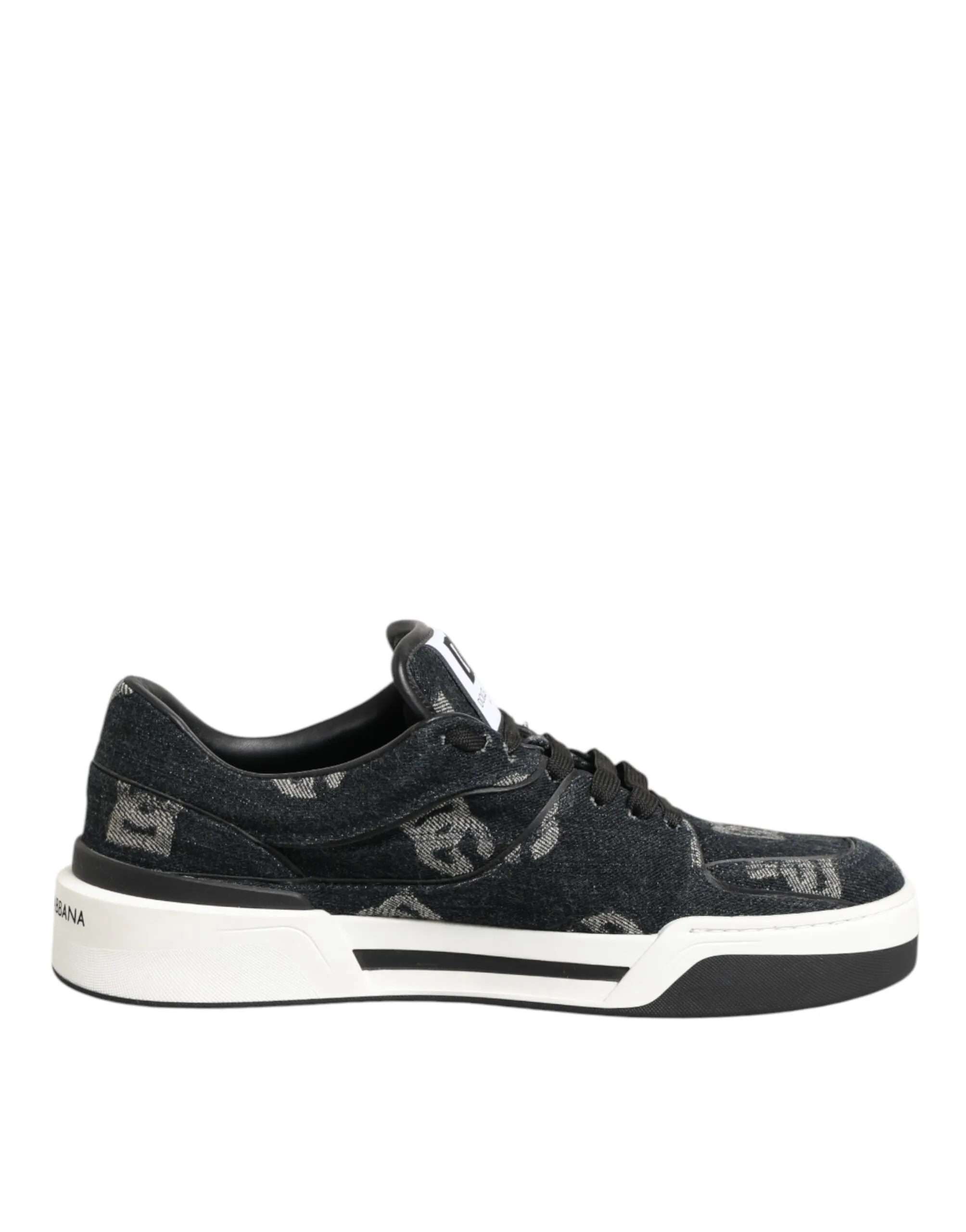 Dolce & Gabbana Blue Cotton Denim Logo Low Top Sneakers Shoes sold by Siebentaschen product image thumbnail 2