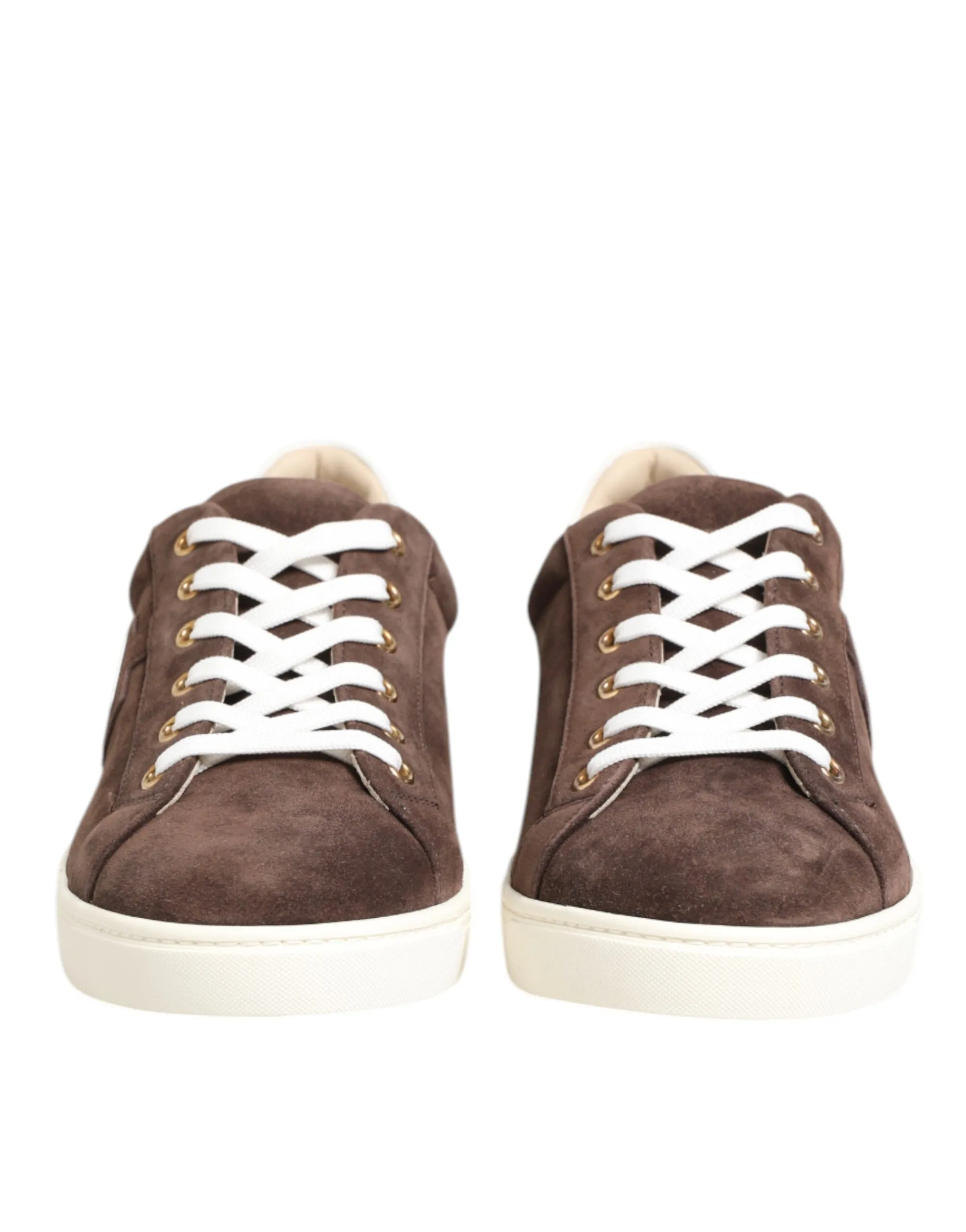 Dolce & Gabbana Brown Suede Leather Low Top Men Sneakers Shoes sold by Siebentaschen product image thumbnail 3