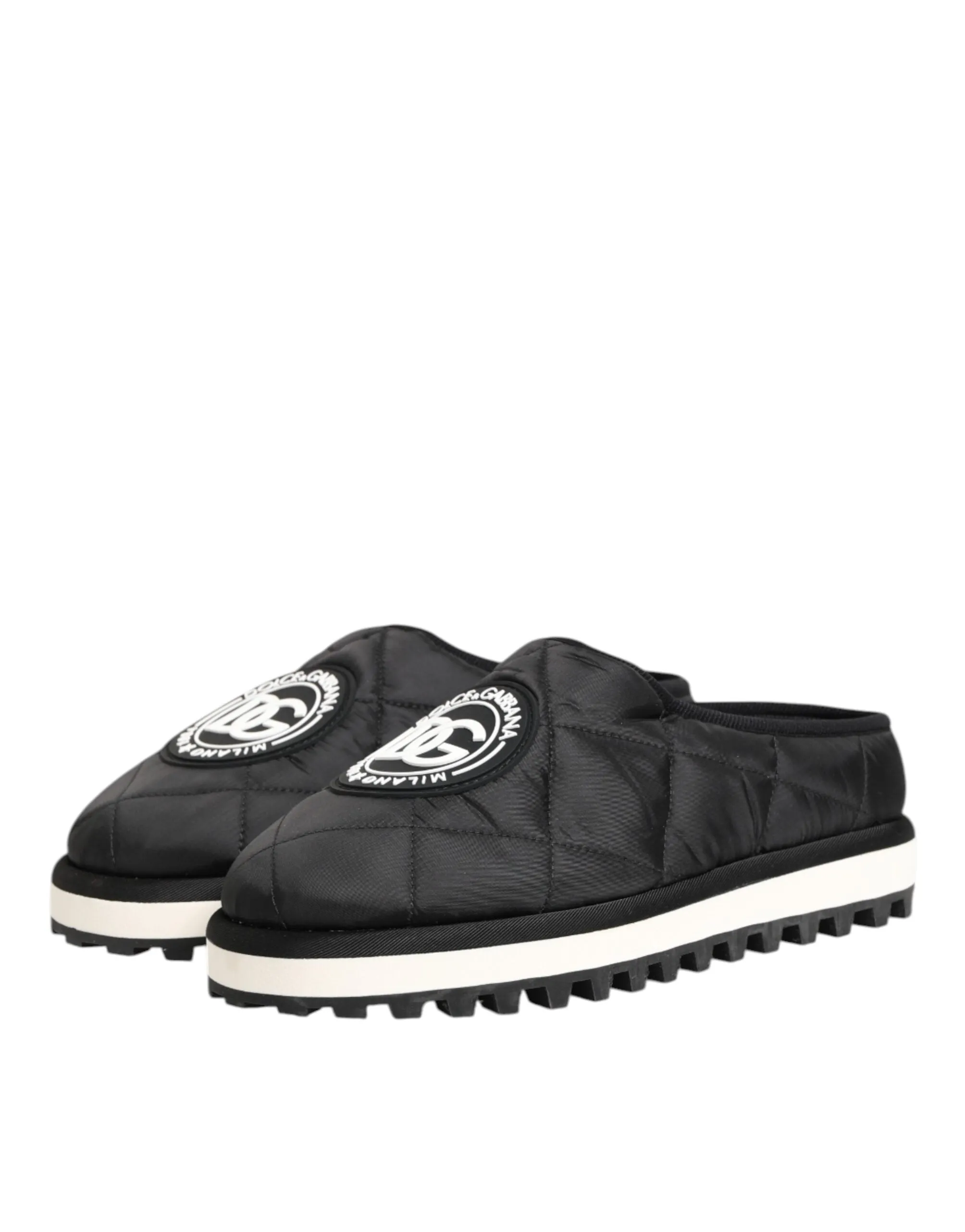 Dolce & Gabbana Black Nylon Low Top Slip On Sneaker Shoes sold by Siebentaschen product image thumbnail 5