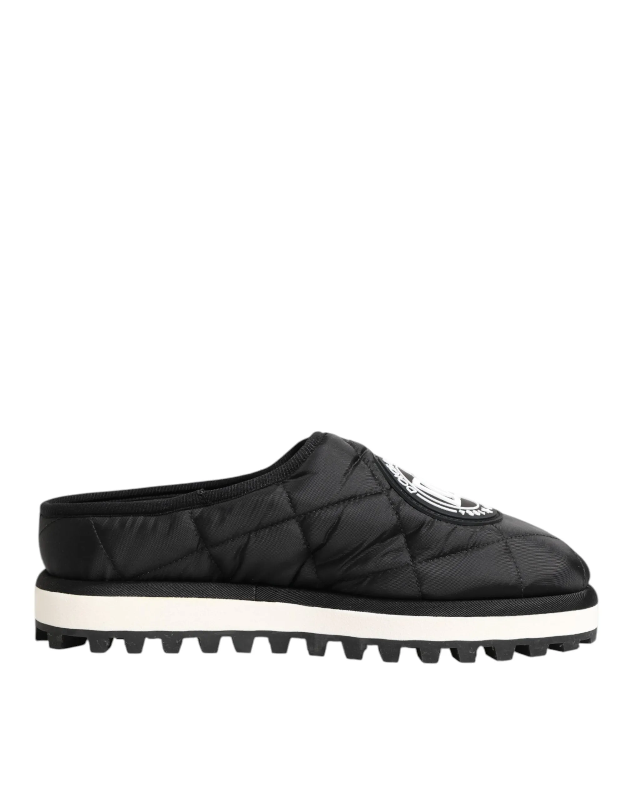 Dolce & Gabbana Black Nylon Low Top Slip On Sneaker Shoes sold by Siebentaschen product image thumbnail 2