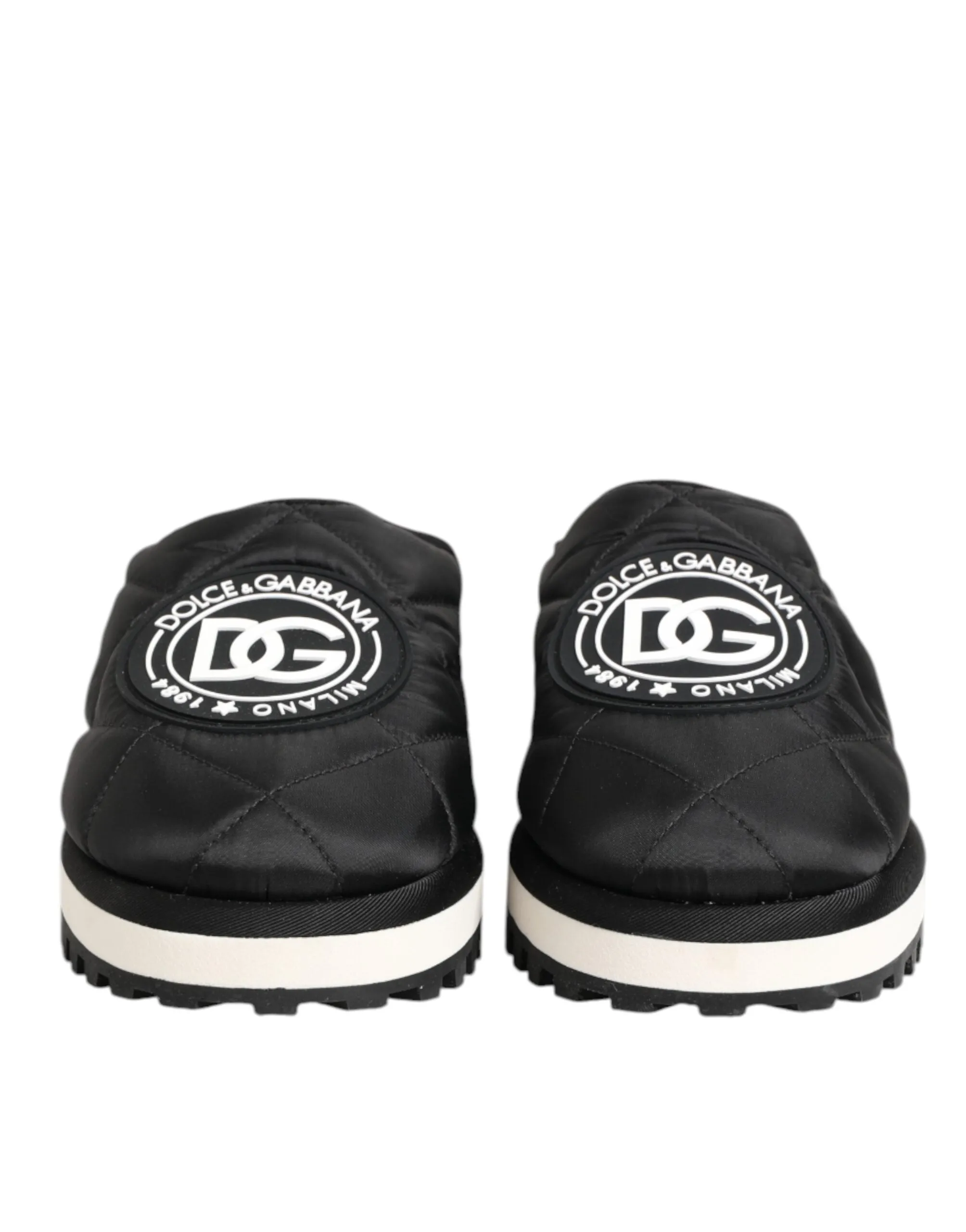 Dolce & Gabbana Black Nylon Low Top Slip On Sneaker Shoes sold by Siebentaschen product image thumbnail 3