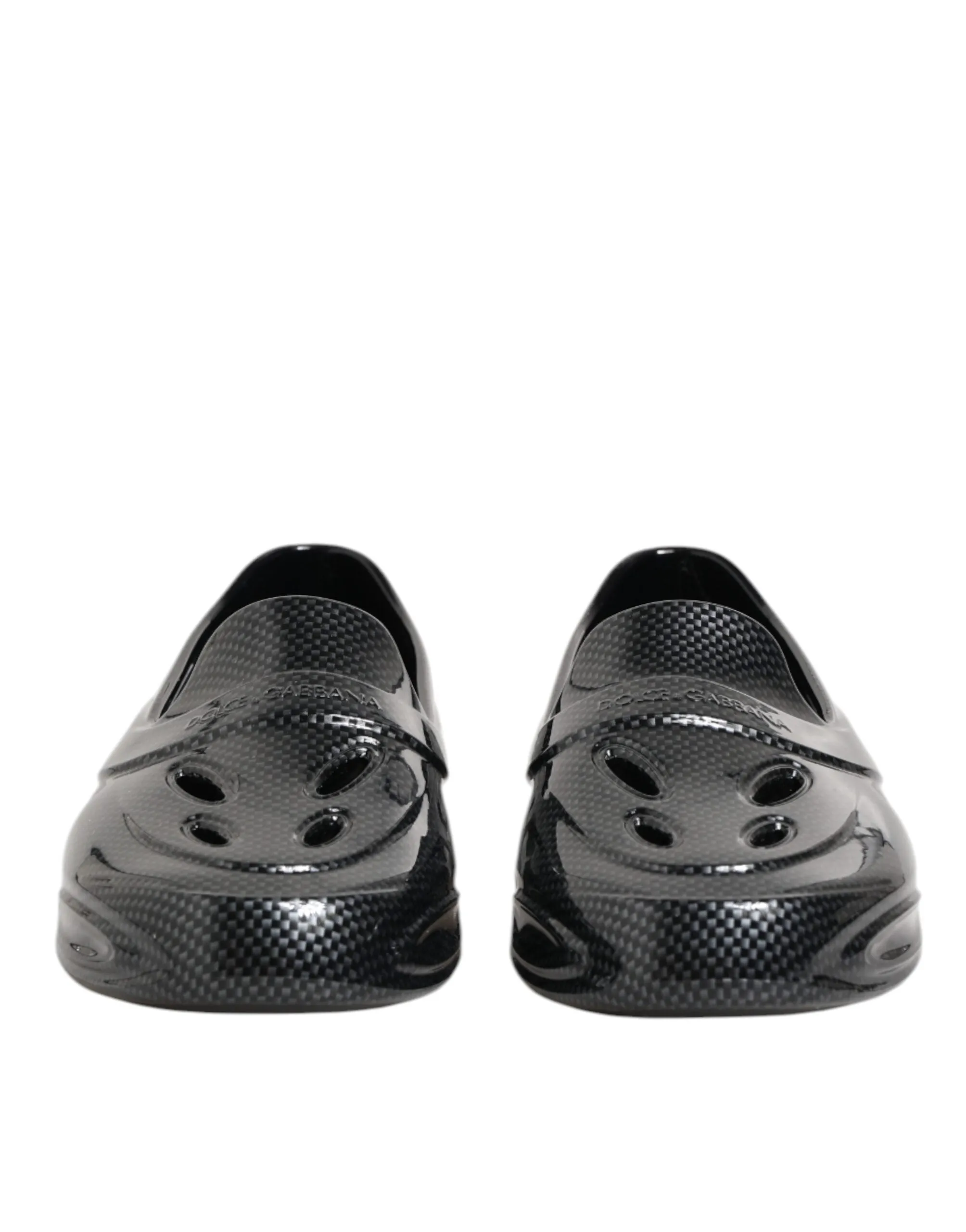 Dolce & Gabbana Black Rubber Slides Low Top Sneakers Shoes sold by Siebentaschen product image thumbnail 3
