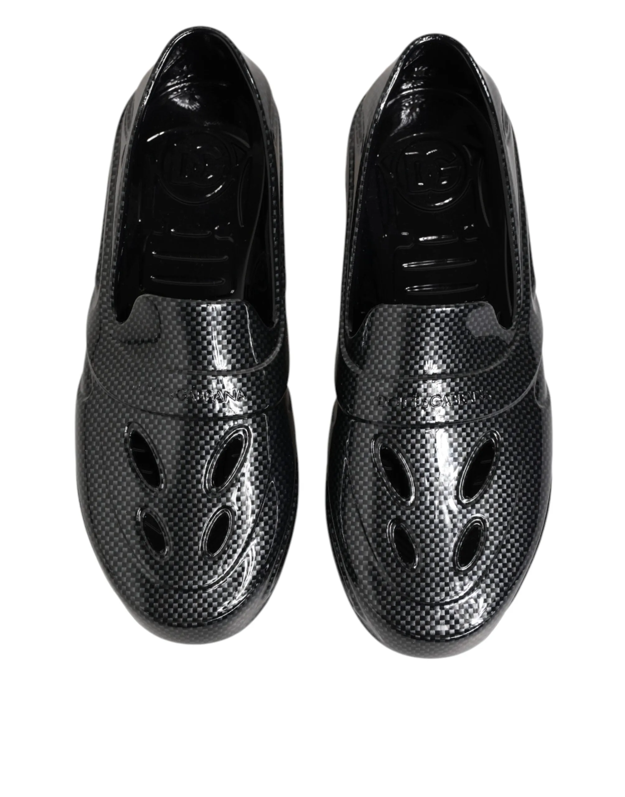 Dolce & Gabbana Black Rubber Slides Low Top Sneakers Shoes sold by Siebentaschen product image thumbnail 4