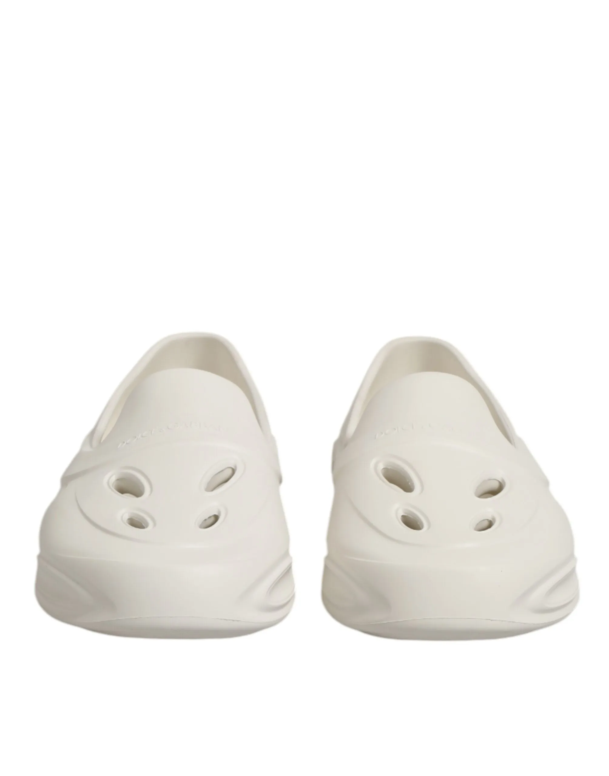 Dolce & Gabbana White Rubber Slides Low Top Sneakers Shoes sold by Siebentaschen product image thumbnail 3