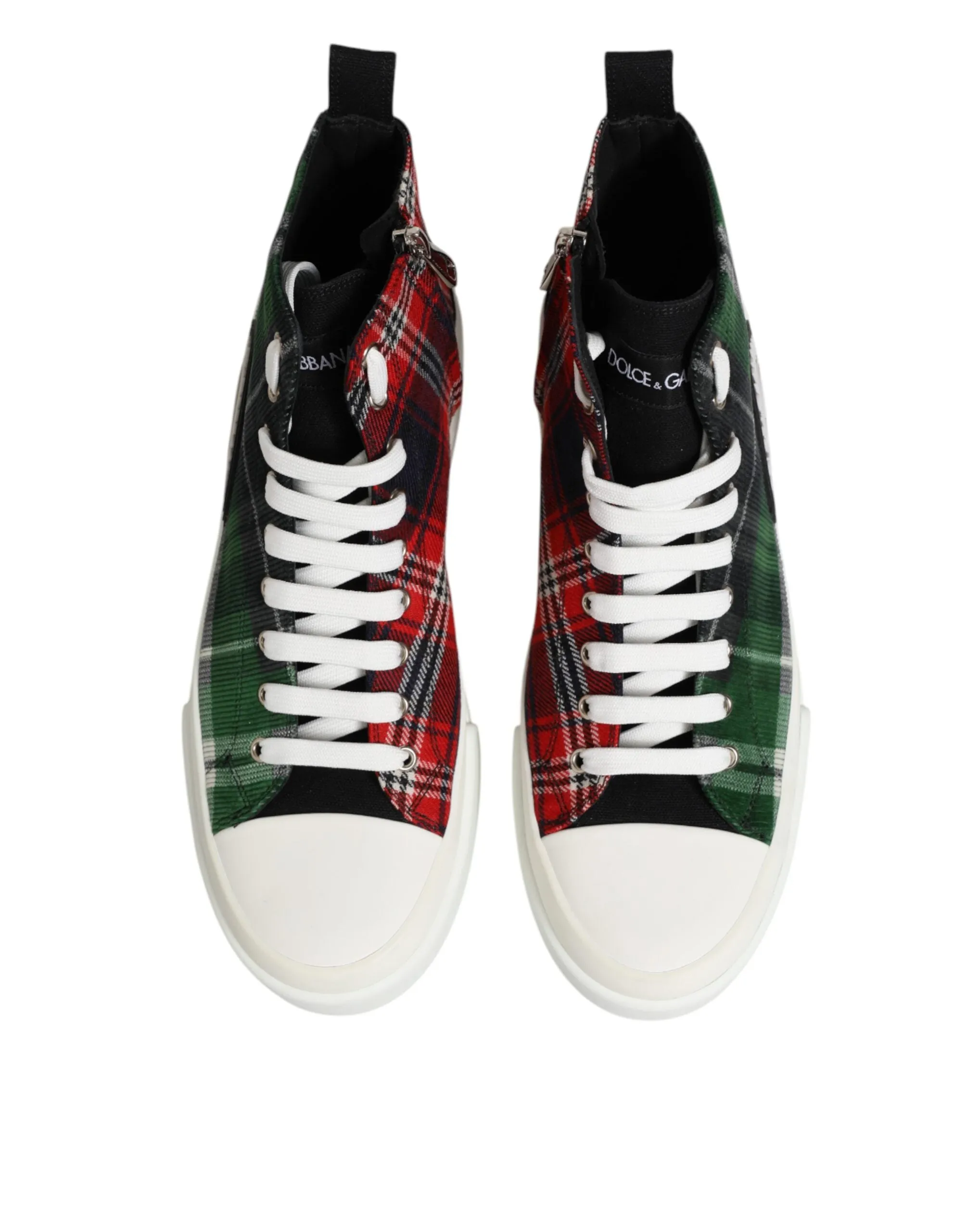 Dolce & Gabbana Multicolor DG Logo Men High Top Sneakers Shoes sold by Siebentaschen product image thumbnail 4