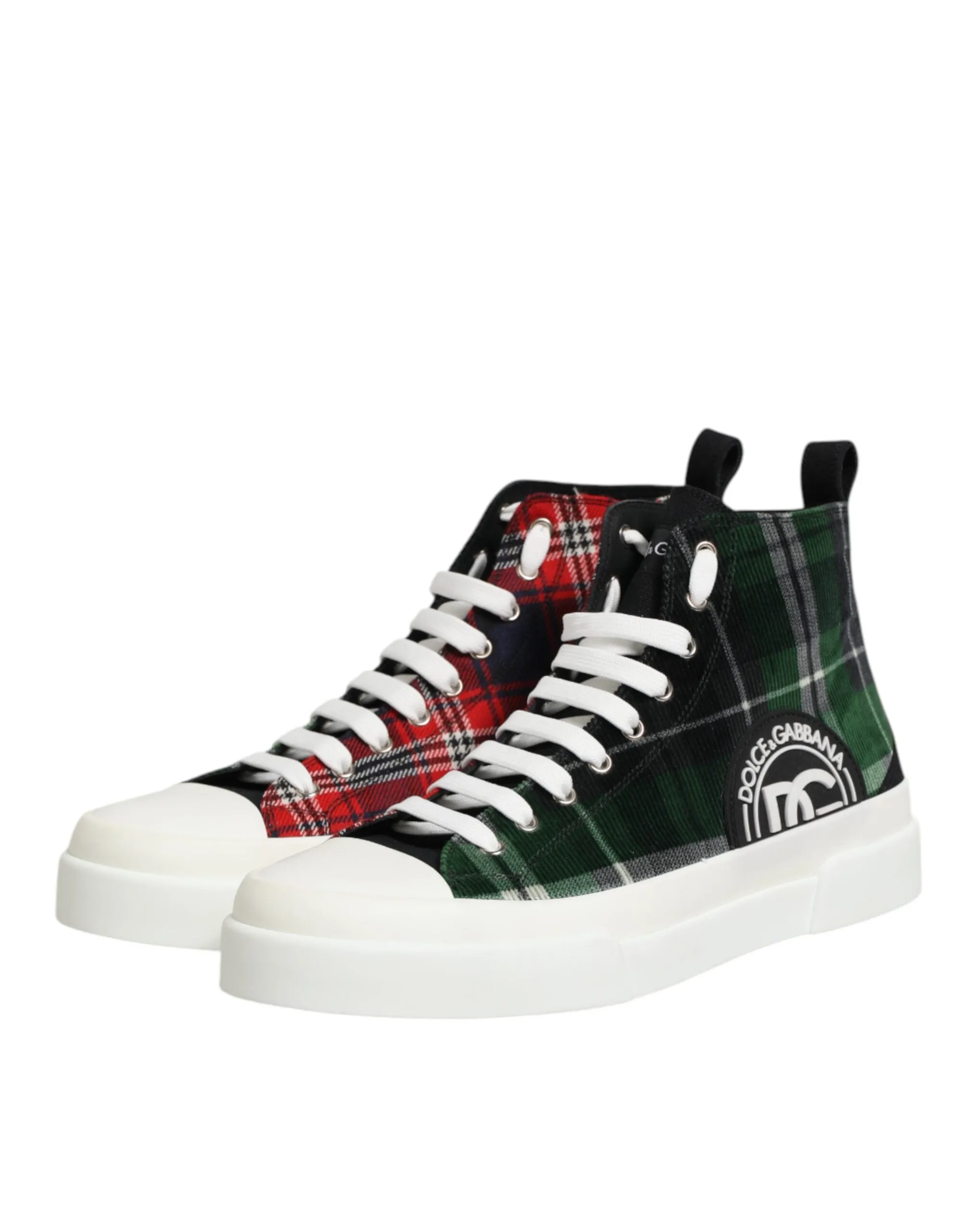 Dolce & Gabbana Multicolor DG Logo Men High Top Sneakers Shoes sold by Siebentaschen product image thumbnail 5