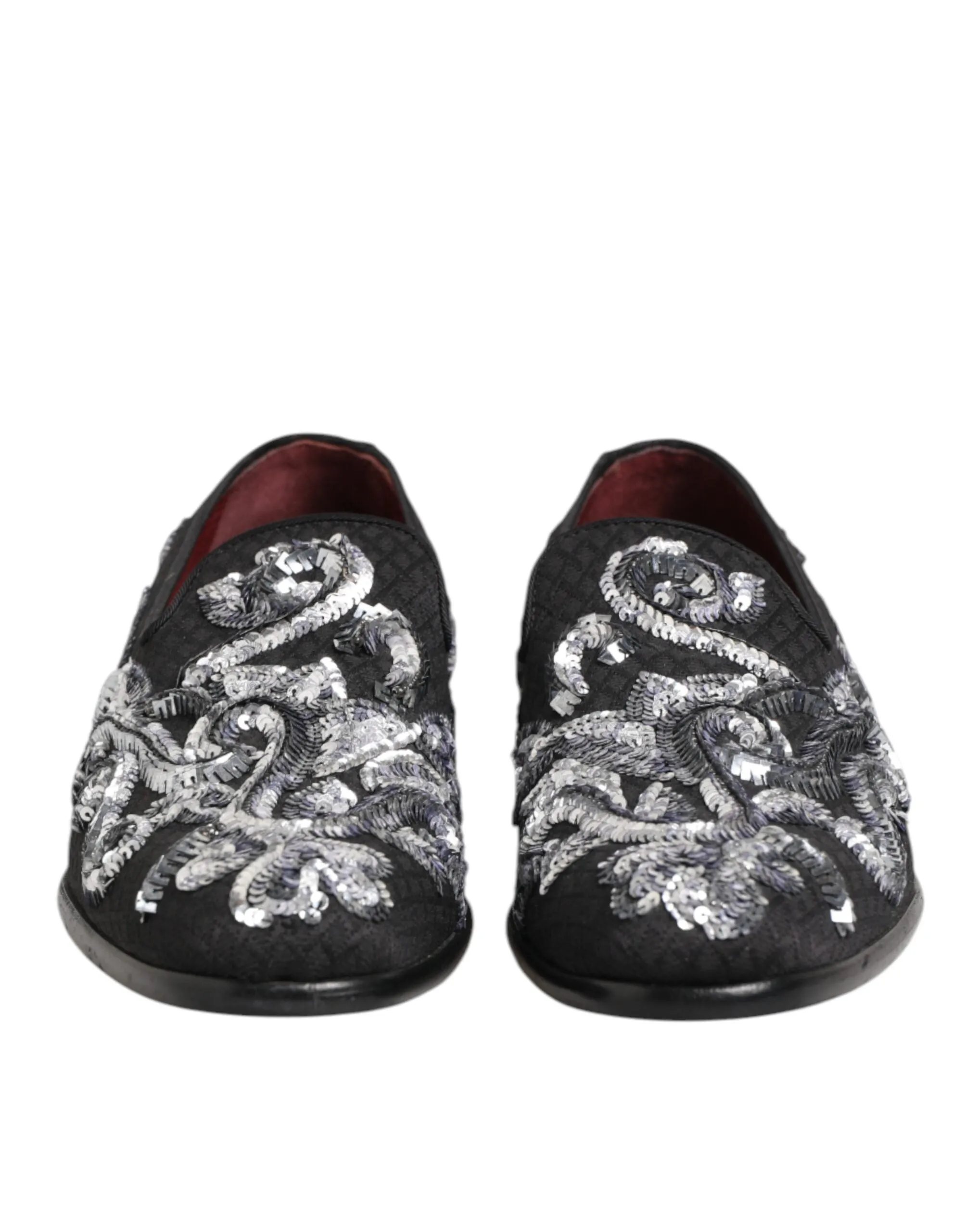 Dolce & Gabbana Black Silver Sequined Loafers Men Dress Shoes sold by Siebentaschen product image thumbnail 3