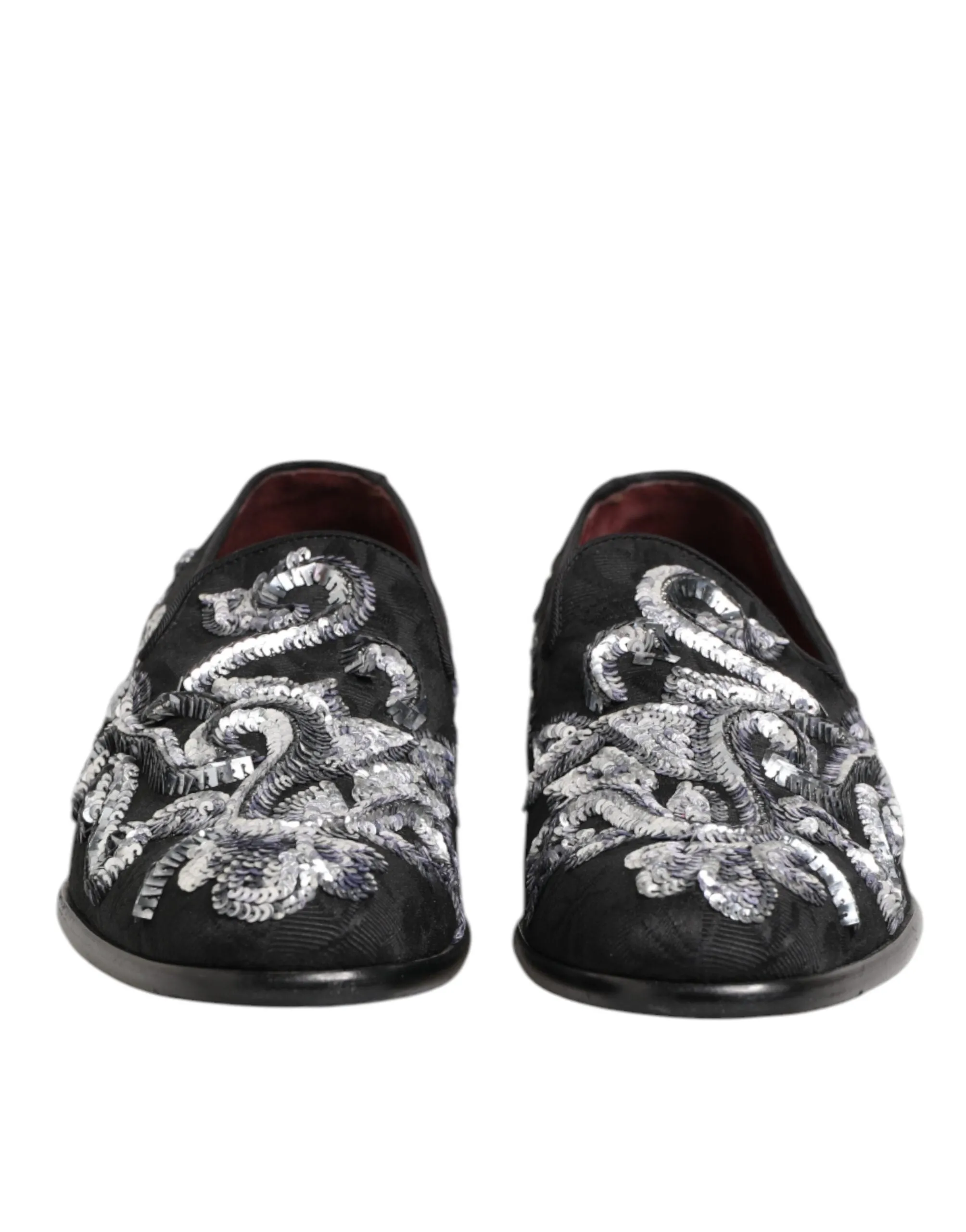 Dolce & Gabbana Black Silver Sequined Loafers Men Dress Shoes sold by Siebentaschen product image thumbnail 3
