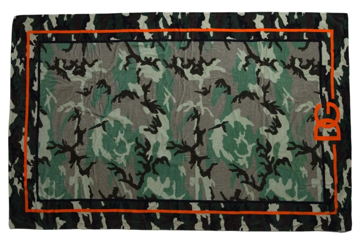 Dolce & Gabbana Multicolor Printed Cotton Wrap Shawl Scarf sold by Siebentaschen