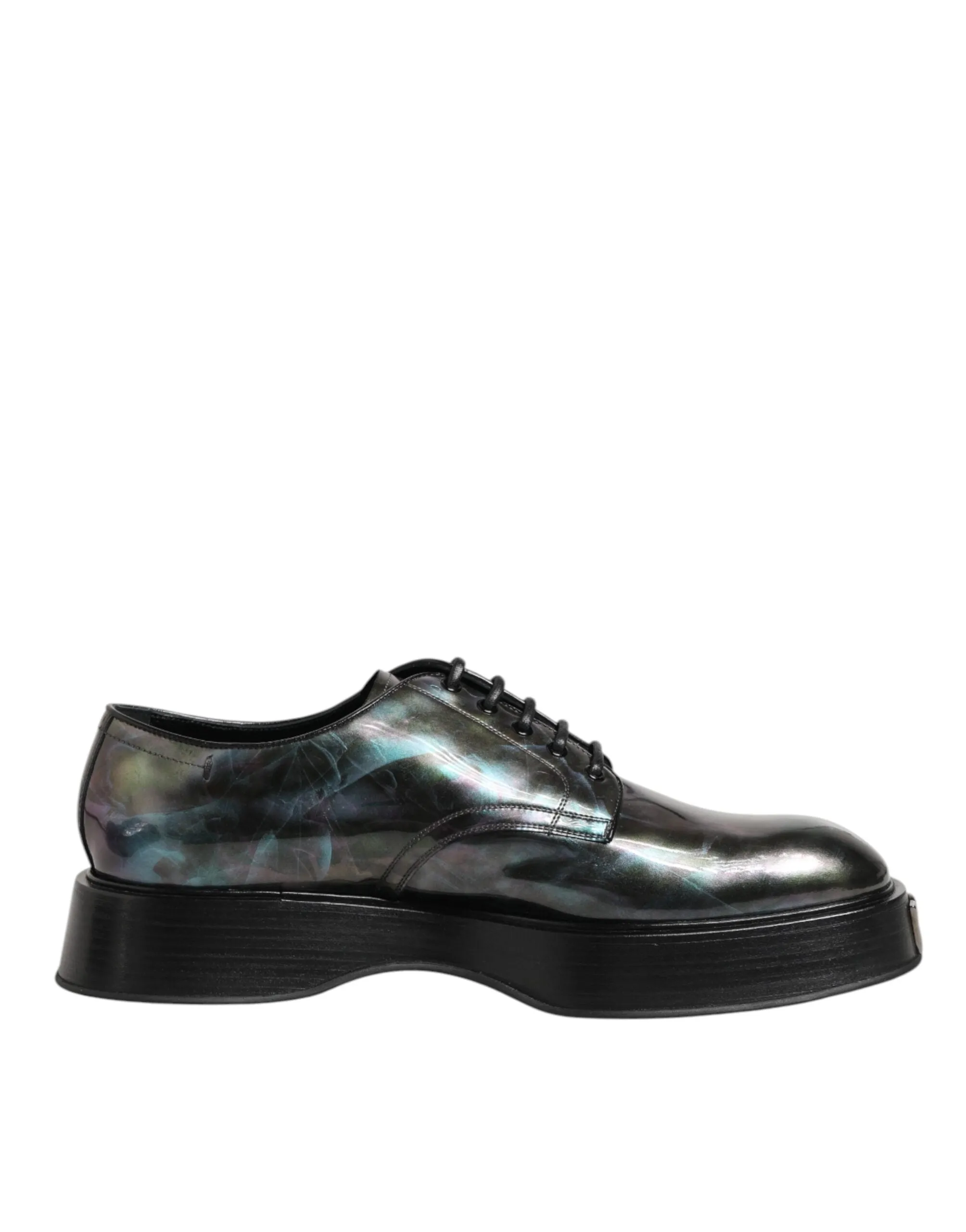 Dolce & Gabbana Multicolor Leather Lace-up Men Formal Derby Shoes sold by Siebentaschen