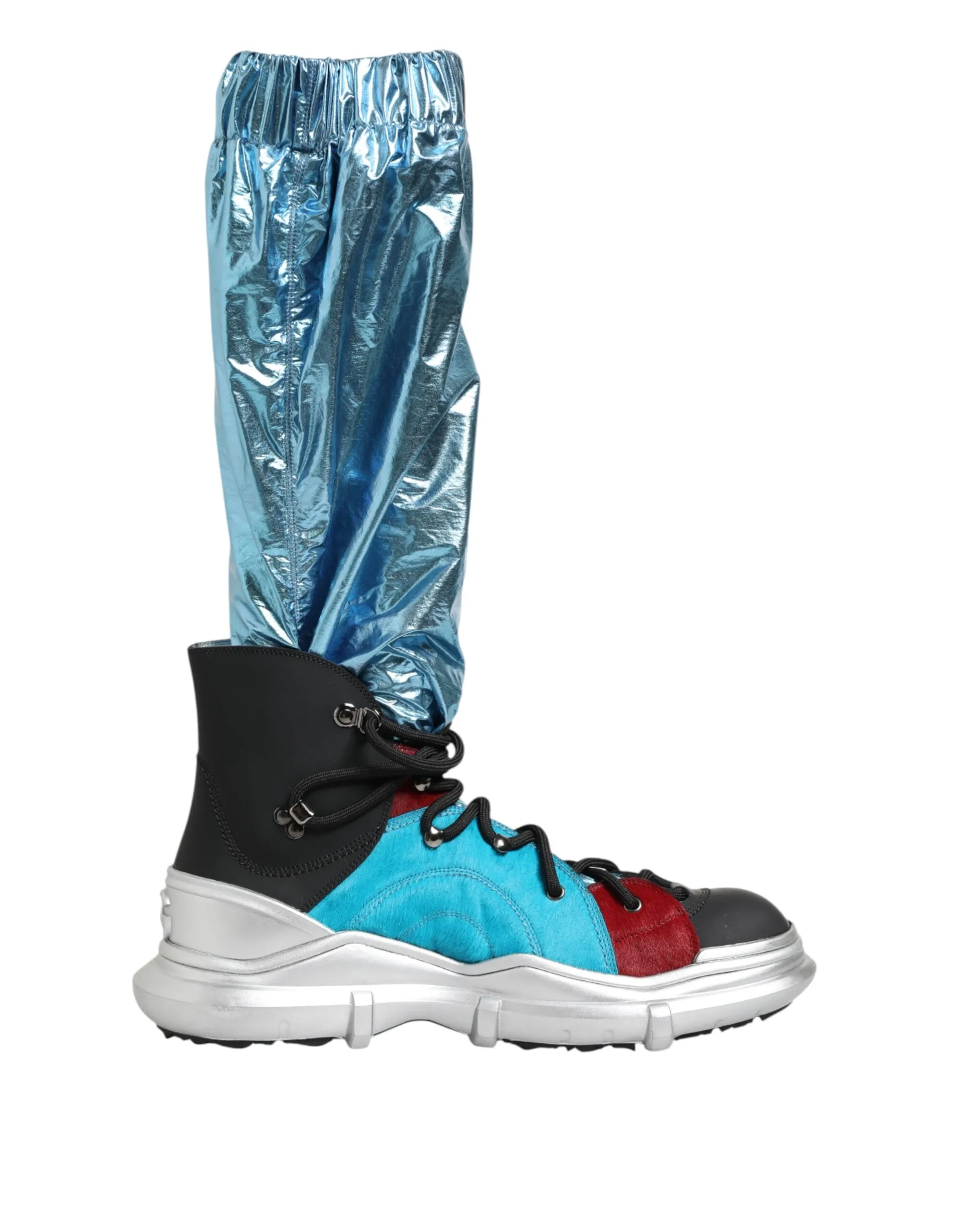 Dolce & Gabbana Blue Lace Up Over The Knee Socks Men Boots Shoes sold by Siebentaschen product image thumbnail 2