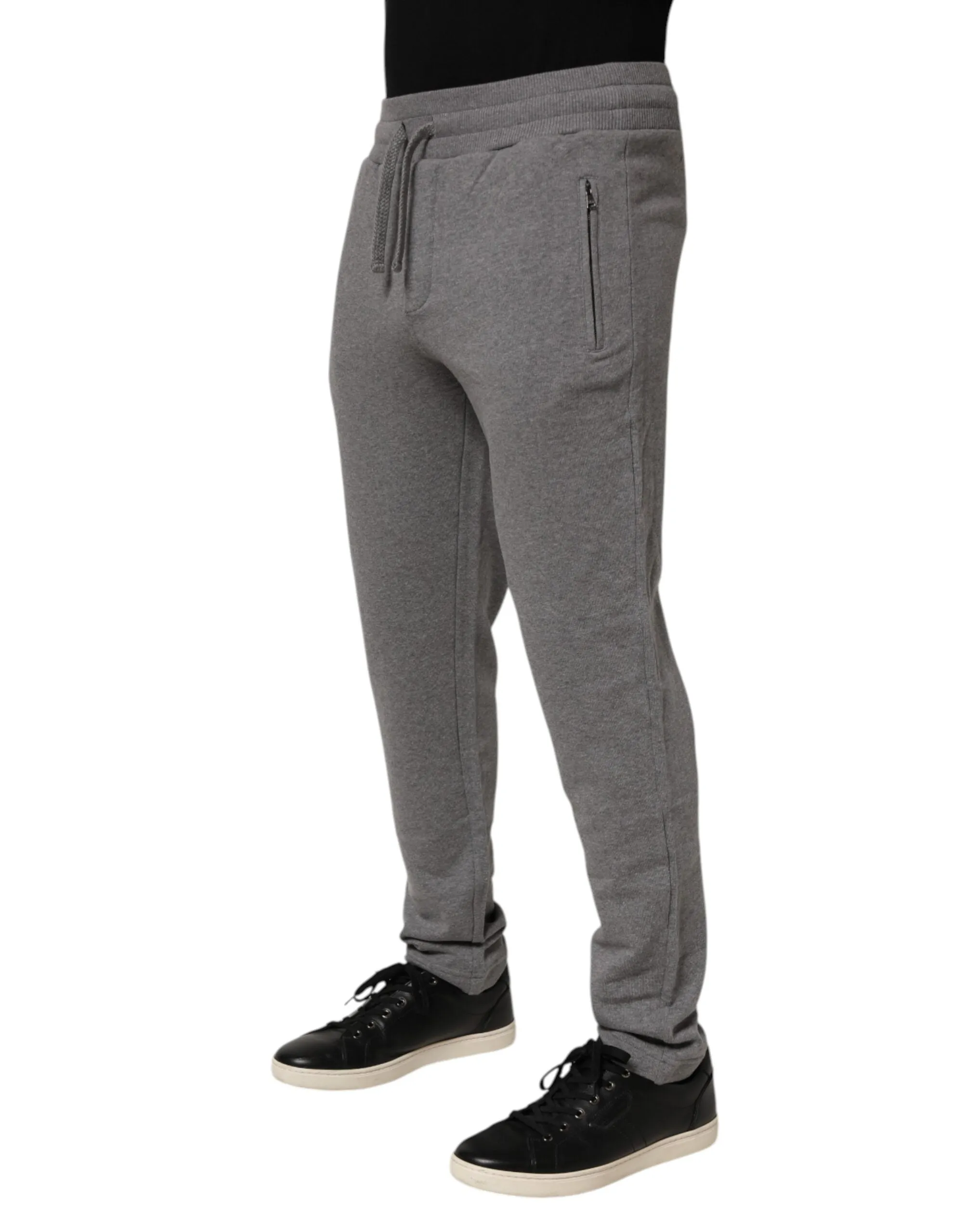Dolce & Gabbana Cotton Jogger Sweatpants Trouser Gray sold by Siebentaschen product image thumbnail 3