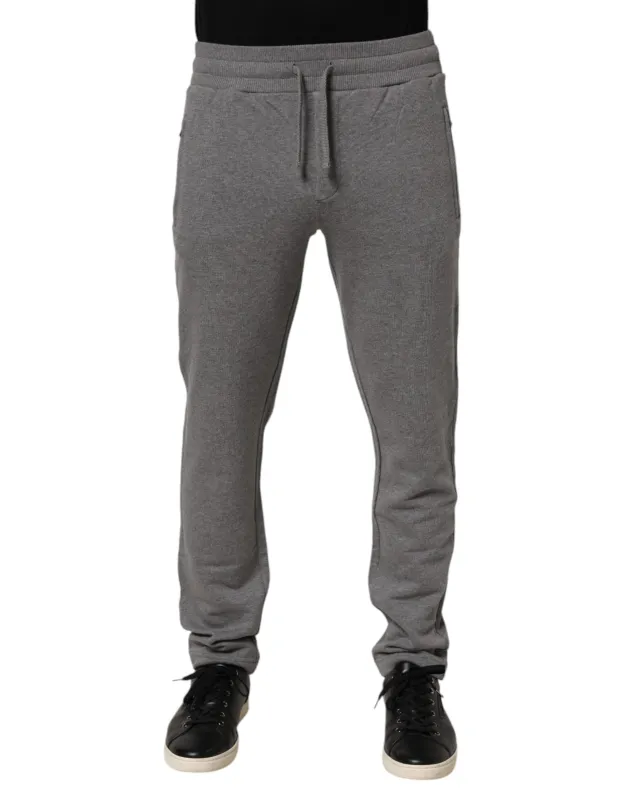 Dolce & Gabbana Cotton Jogger Sweatpants Trouser Gray sold by Siebentaschen