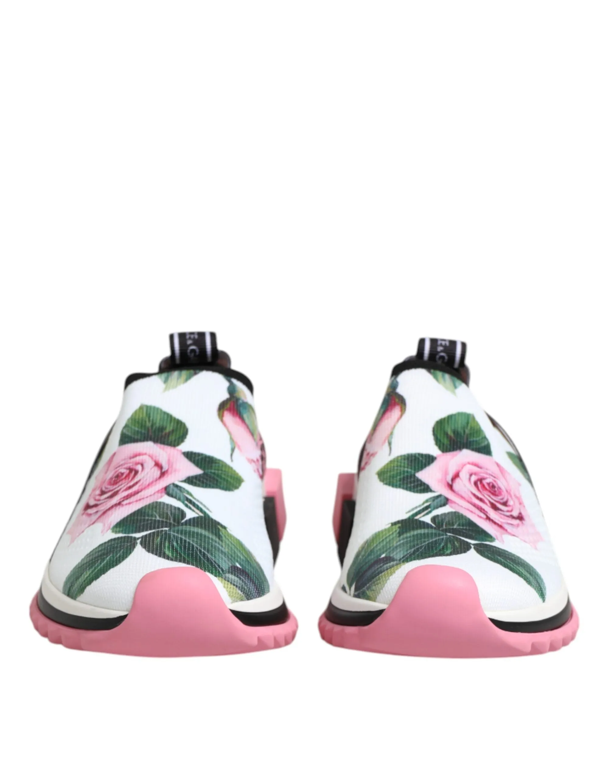 Dolce & Gabbana White Rose Print Sorrento Sneakers Shoes sold by Siebentaschen product image thumbnail 3