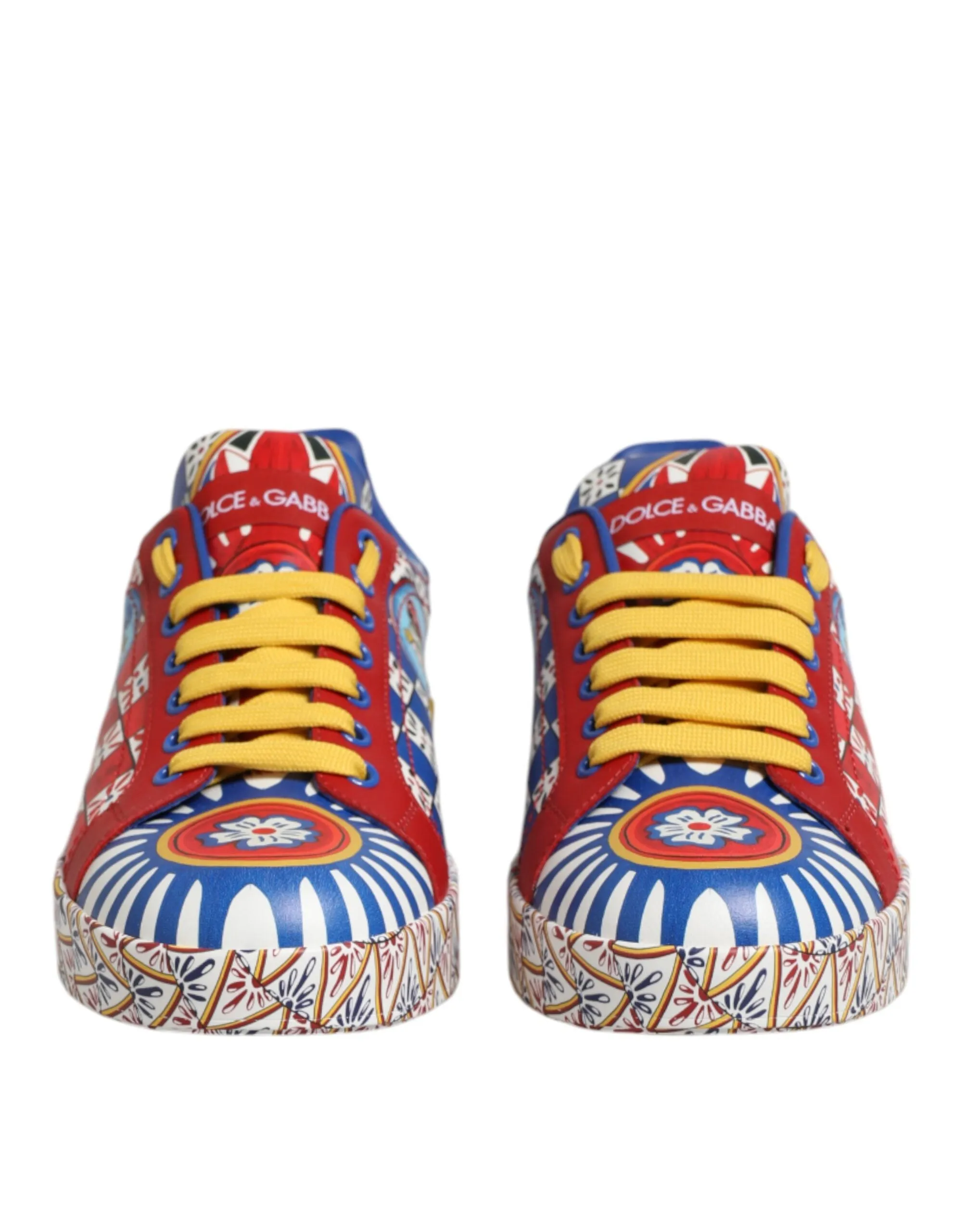 Dolce & Gabbana Portofino Carretto Printed Leather Sneakers Shoes sold by Siebentaschen product image thumbnail 3
