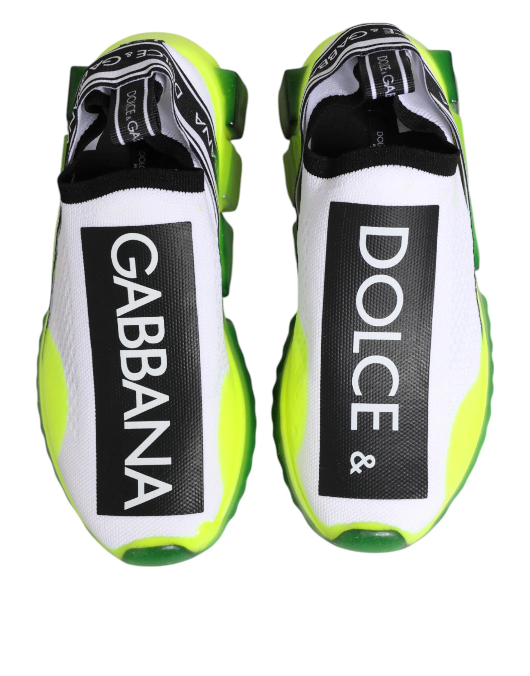 Dolce & Gabbana Black White Slip On Sorrento Sneakers Shoes sold by Siebentaschen product image thumbnail 4