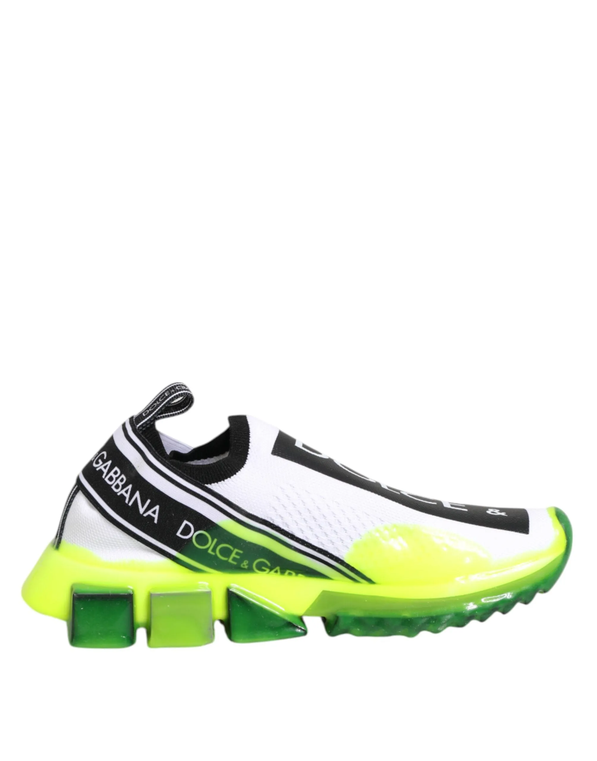 Dolce & Gabbana Black White Slip On Sorrento Sneakers Shoes sold by Siebentaschen product image thumbnail 2