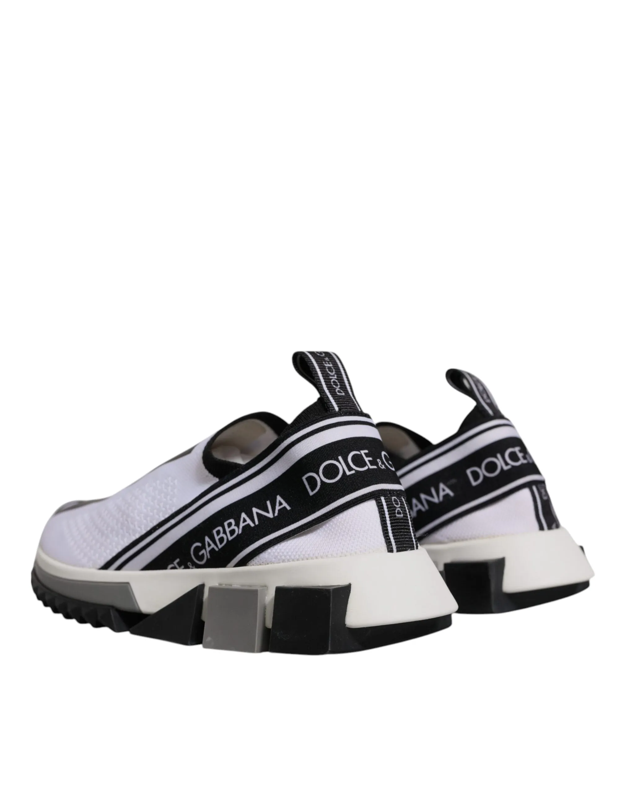Dolce & Gabbana Black White Slip On Sorrento Sneakers Shoes sold by Siebentaschen product image thumbnail 5