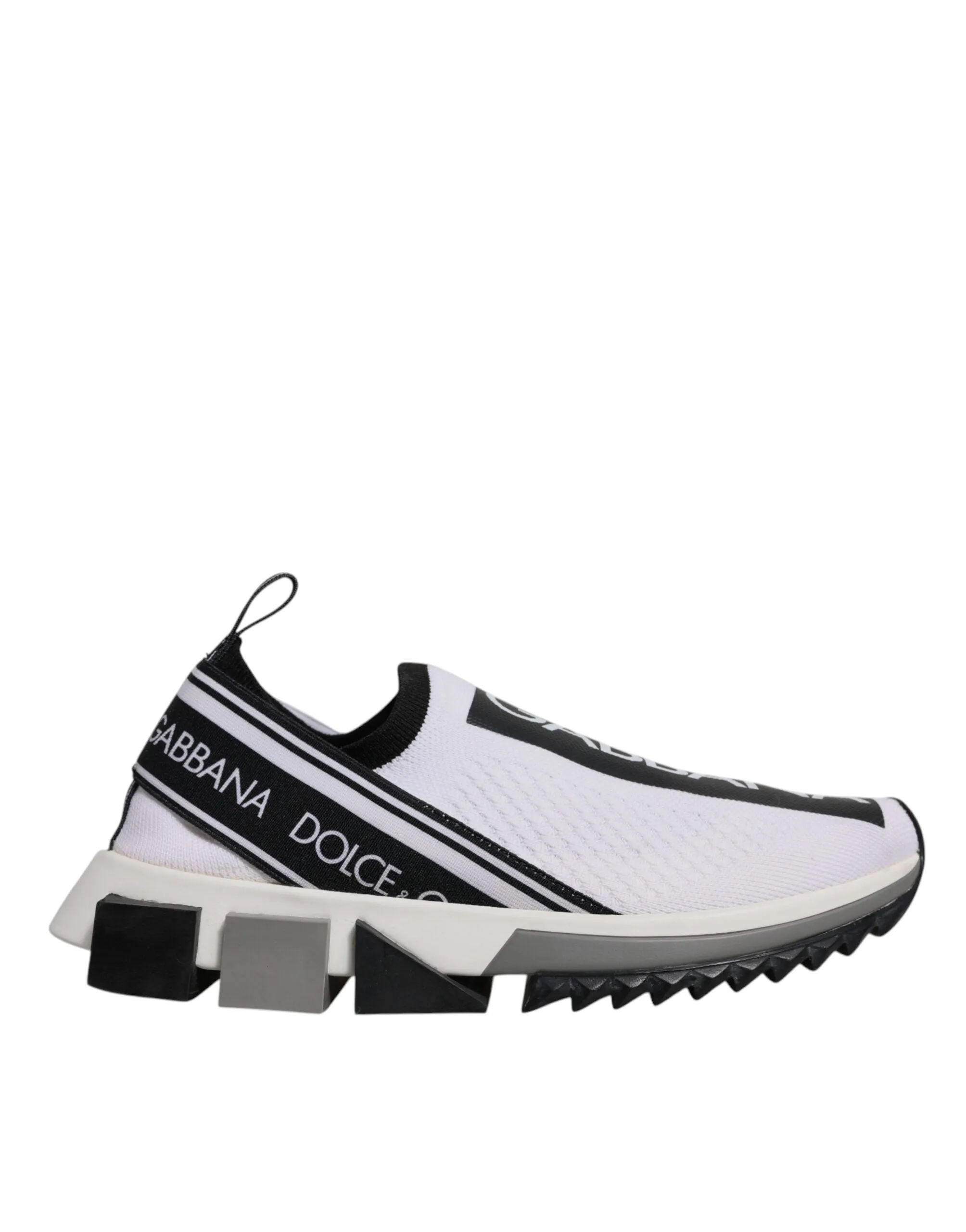 Dolce & Gabbana Black White Slip On Sorrento Sneakers Shoes sold by Siebentaschen product image thumbnail 2