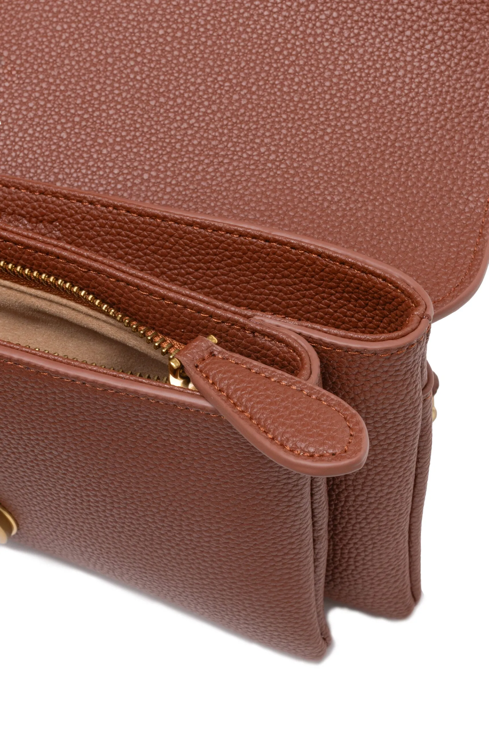 PINKO Brown Leather Love Boucle Riga Shoulder Bag sold by Siebentaschen product image thumbnail 4