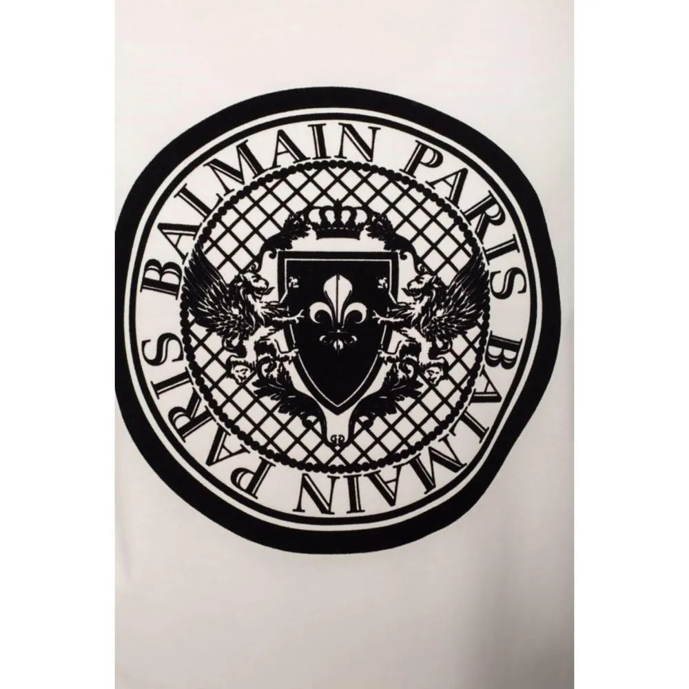 Balmain White Cotton Sweatshirt sold by Siebentaschen product image thumbnail 3