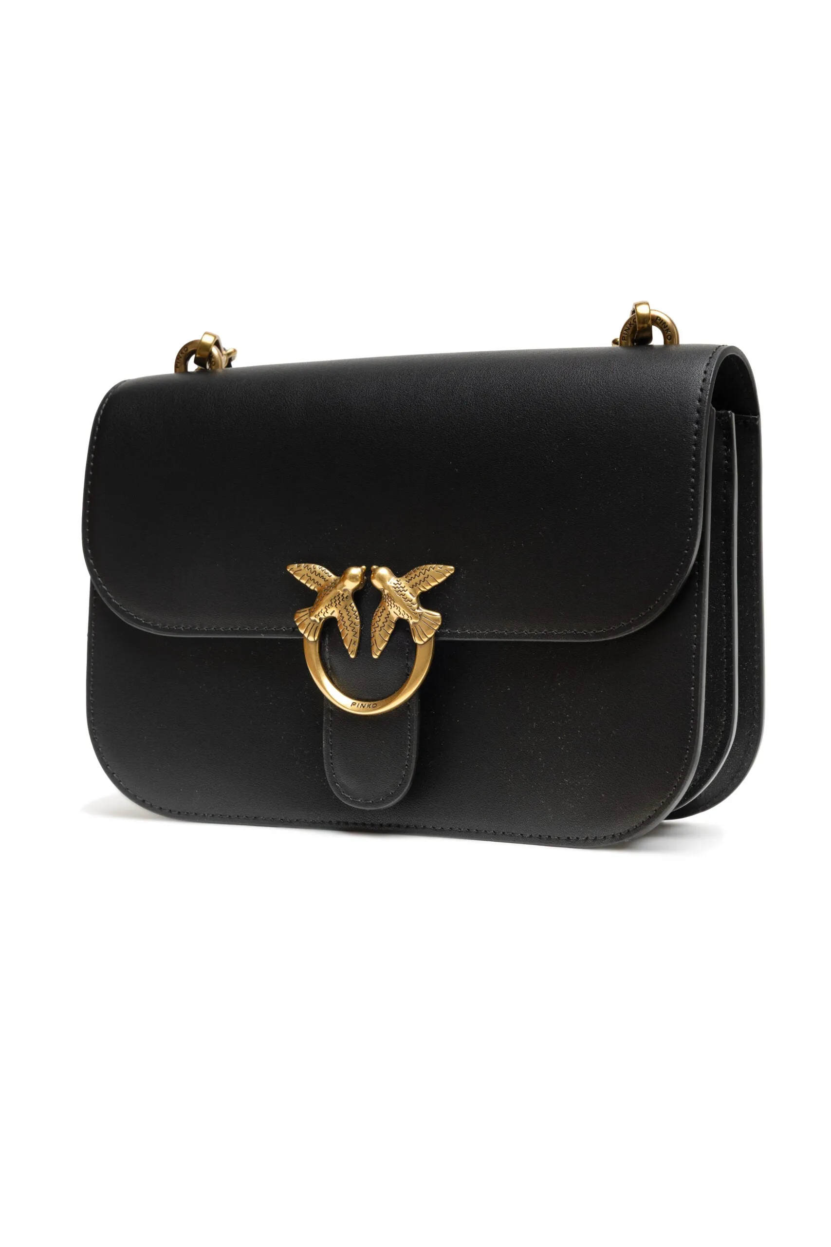PINKO Black Leather Love Bell Classic Shoulder Bag sold by Siebentaschen product image thumbnail 2