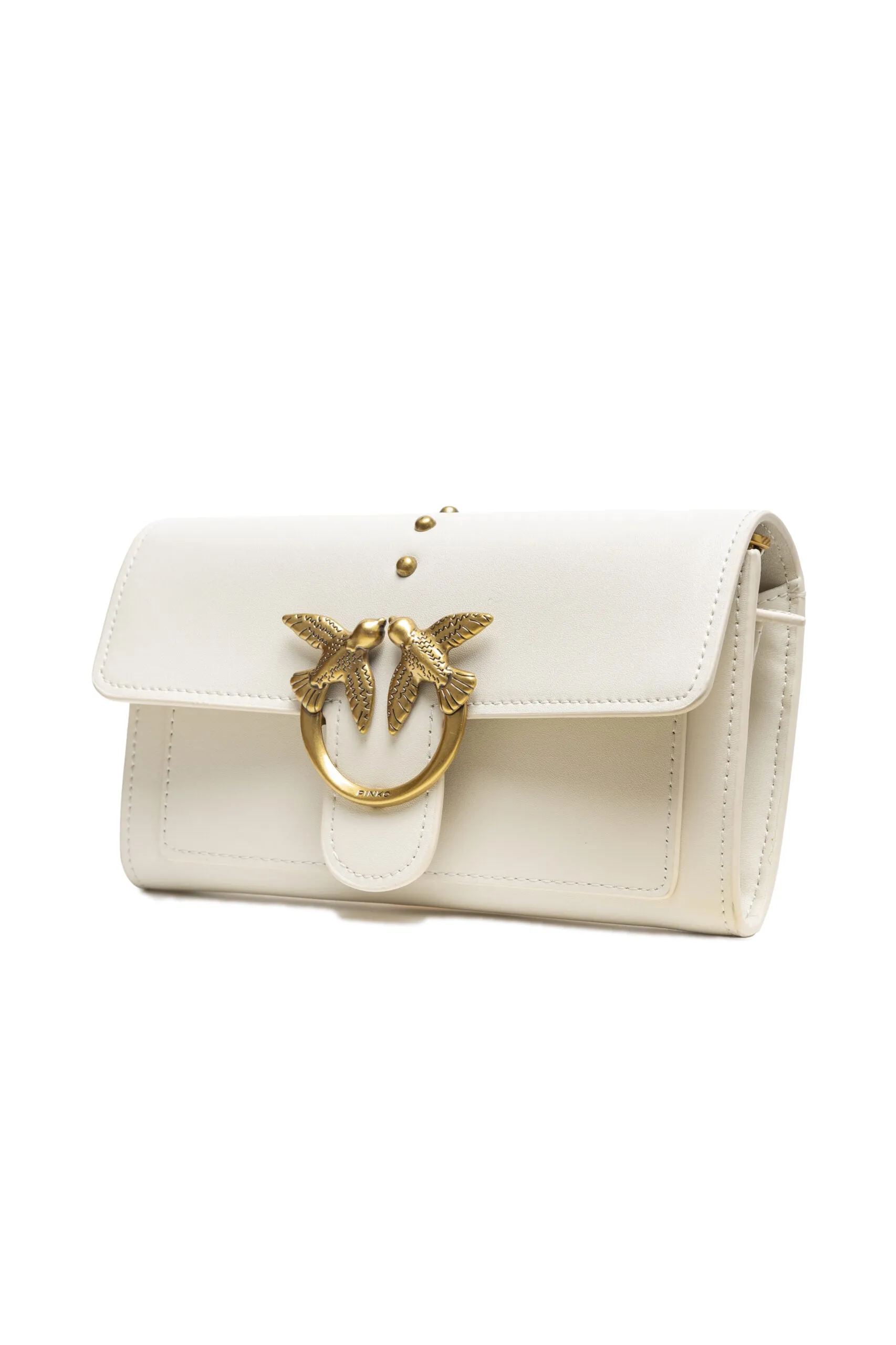 PINKO White Leather One Simply Love Mini Bag sold by Siebentaschen product image thumbnail 2