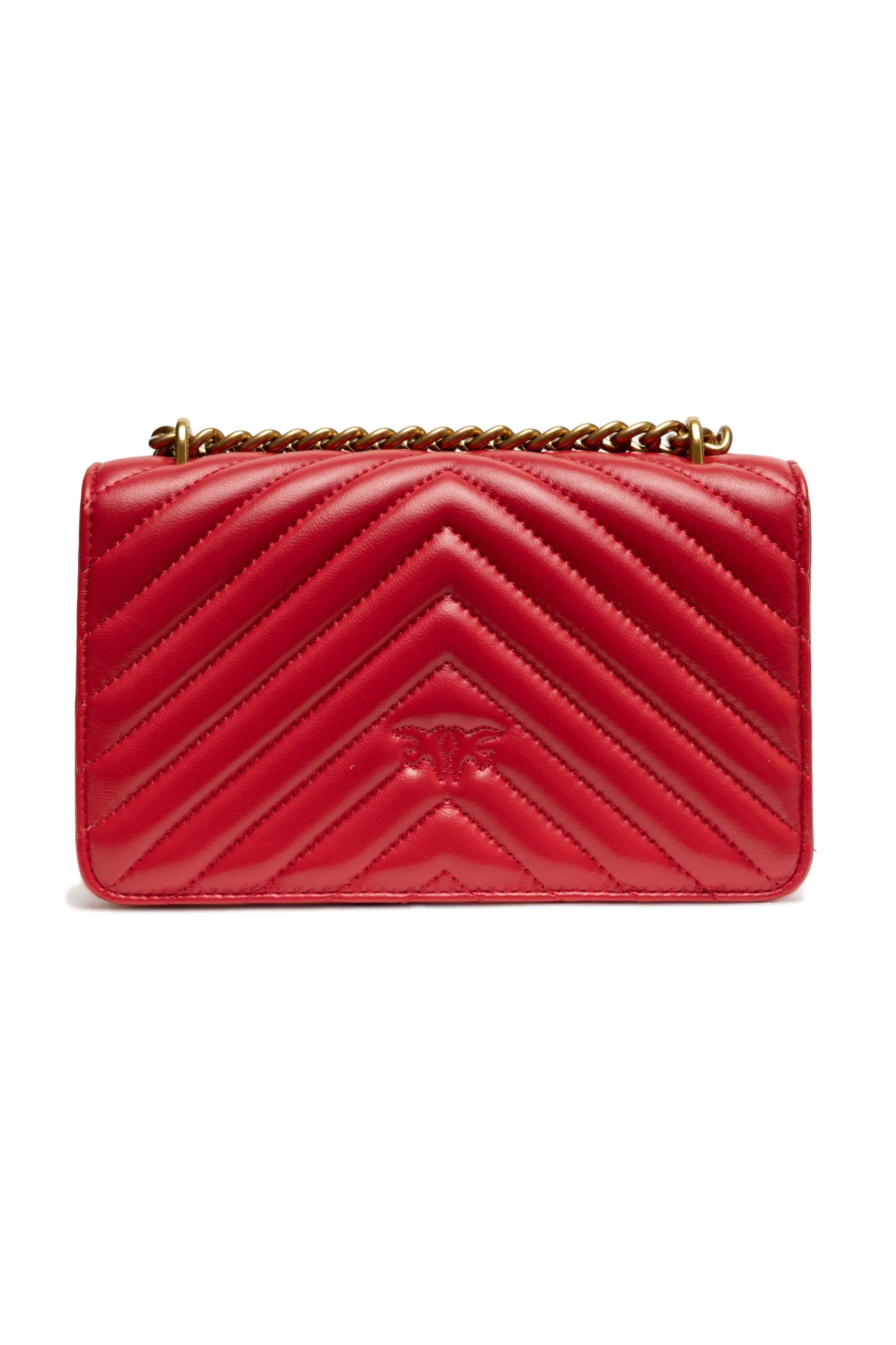 PINKO Red Leather Love One Mini Shoulder Bag sold by Siebentaschen product image thumbnail 3